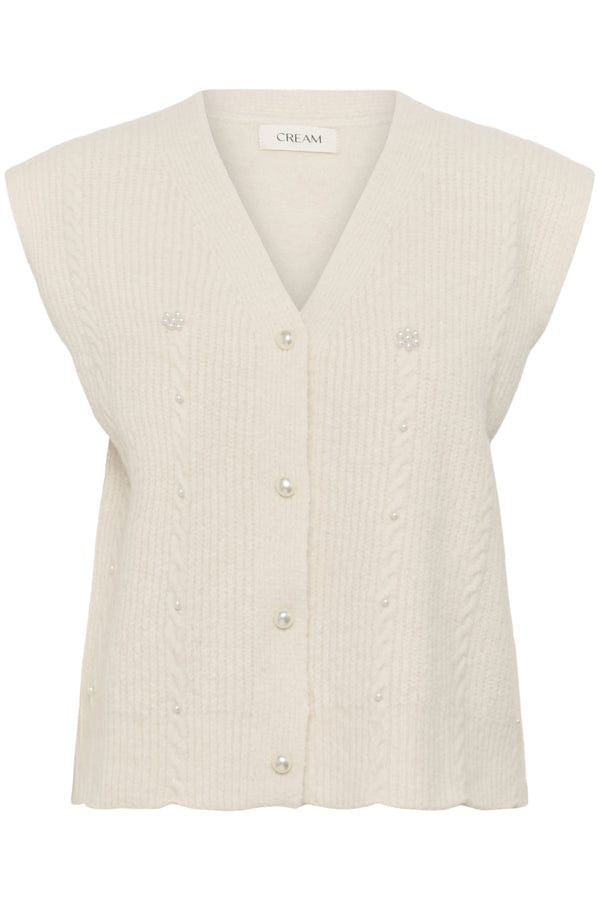 CREAM Pearl Buttoned Waistcoat