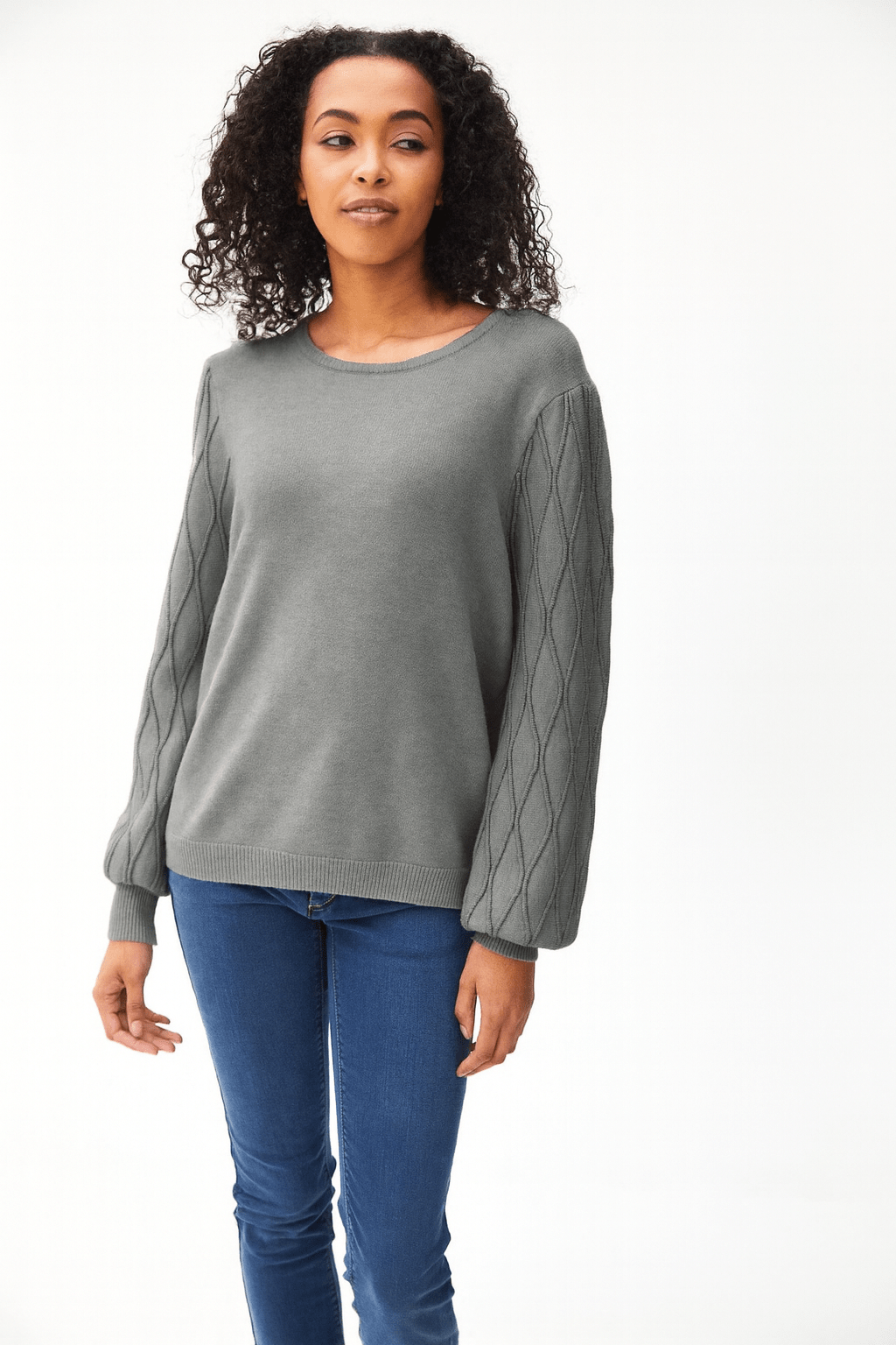 Kartner Diamond Sleeve Knit