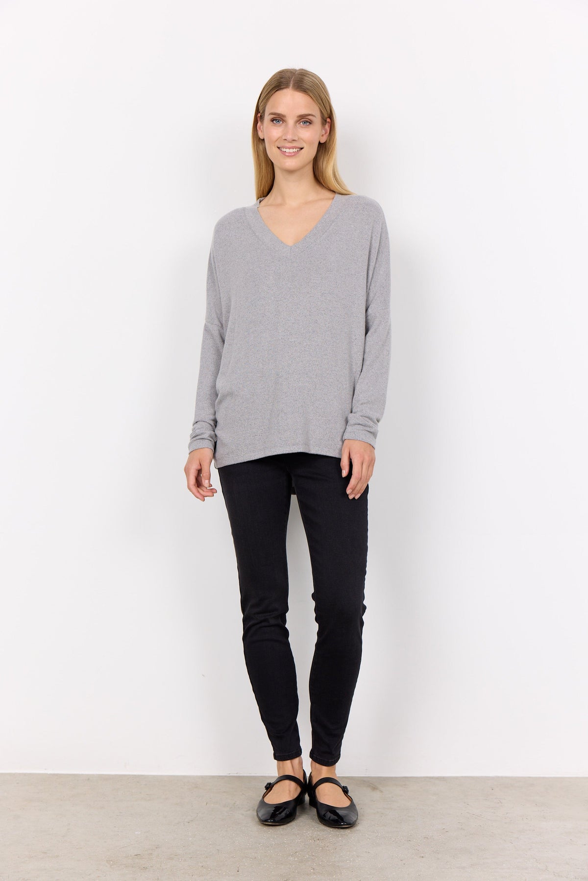 Soyaconcept V-neck Soft Fleece Top