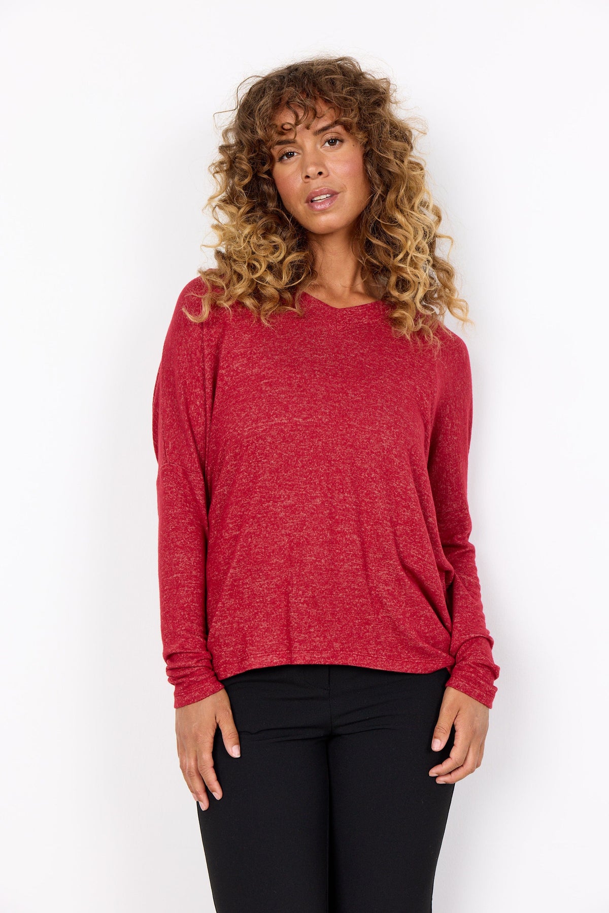 Soyaconcept V-neck Soft Fleece Top