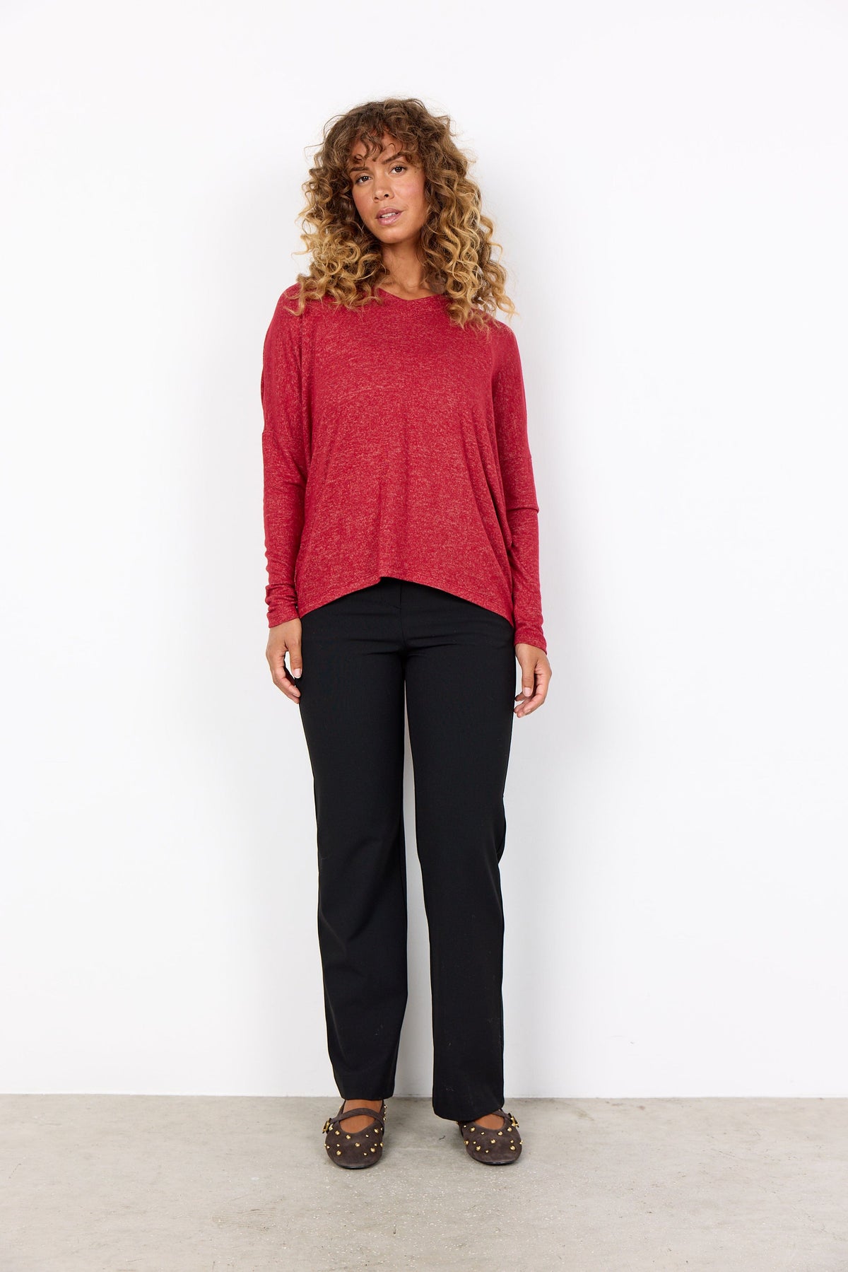 Soyaconcept V-neck Soft Fleece Top