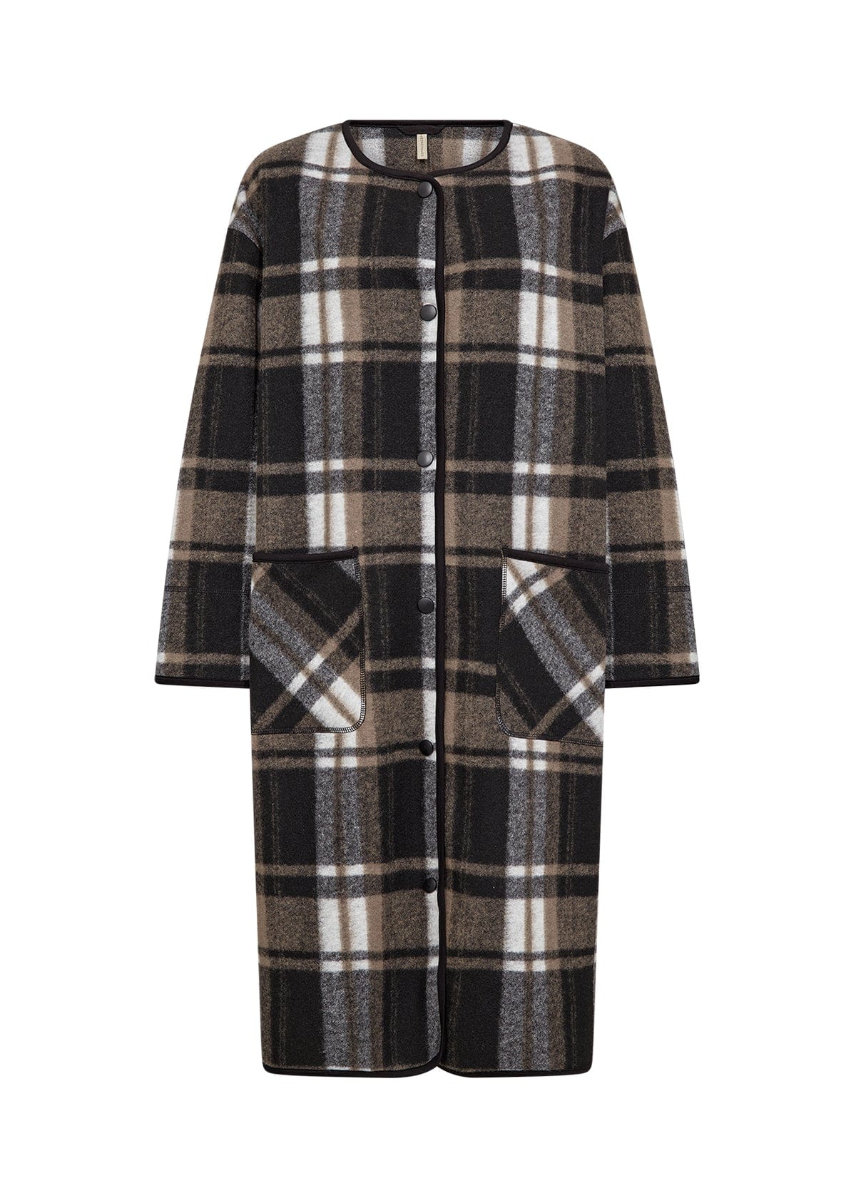 Soyaconcept Check Long Coatigan