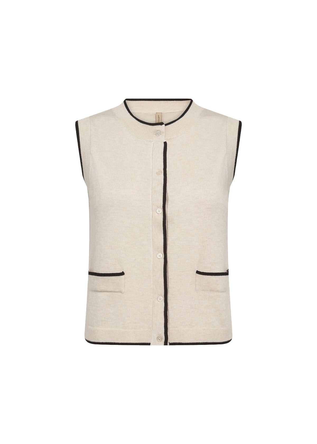 Soyaconcept Contrast Trim Waistcoat