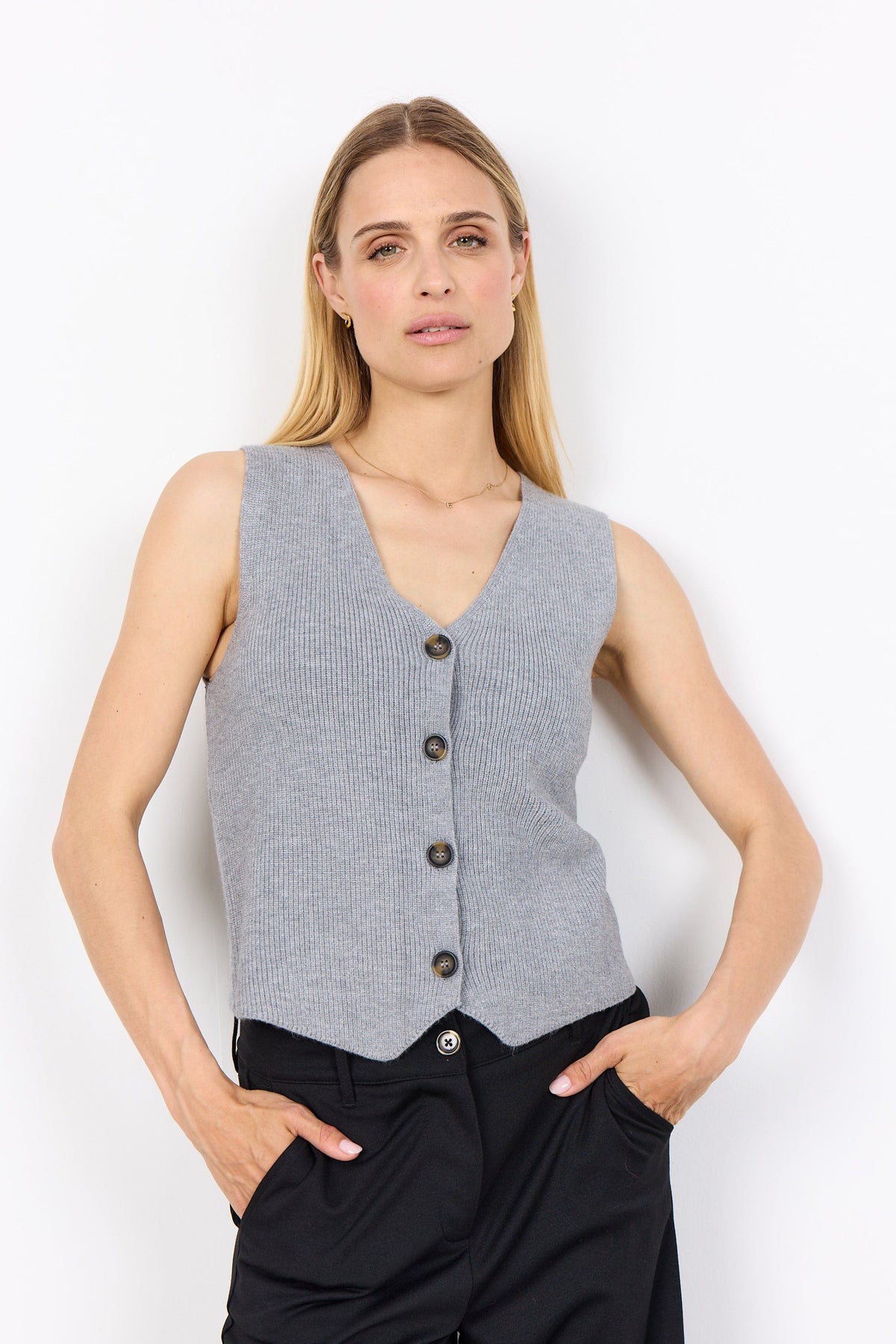 Soyaconcept Rib Waistcoat