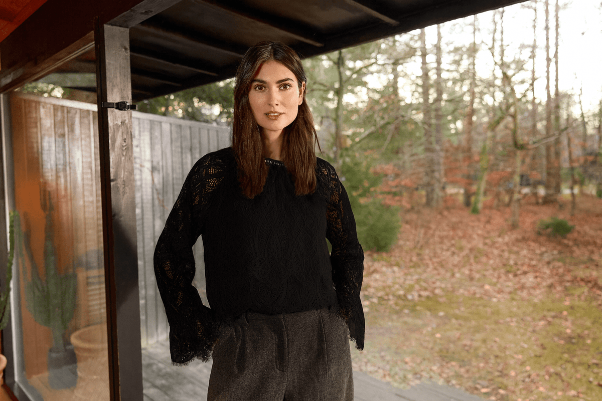 Soyaconcept Scalloped Sleeve Top