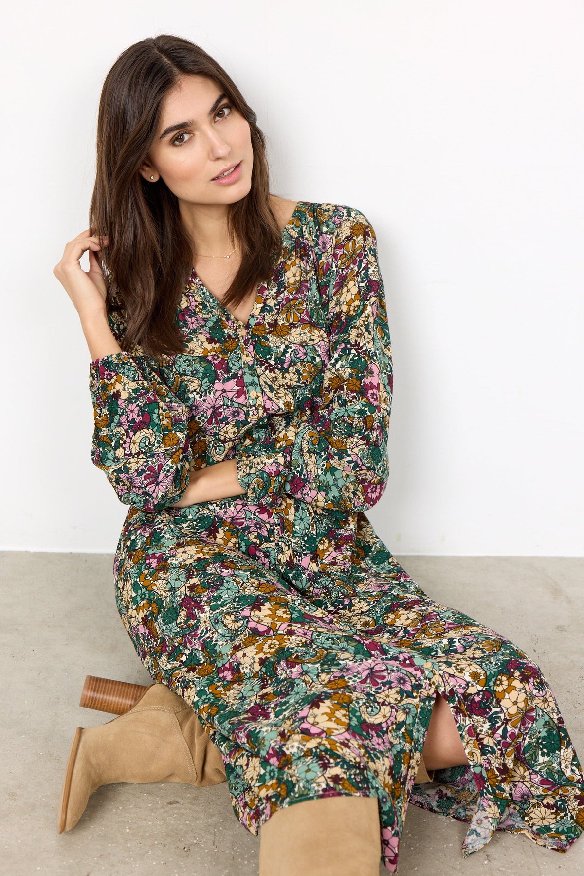 Soyaconcept Crepe Floral Dress