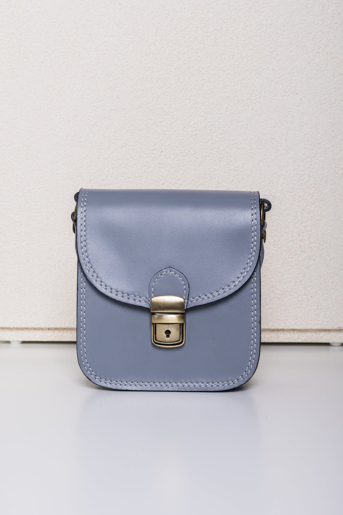 Leather Clasp Bag
