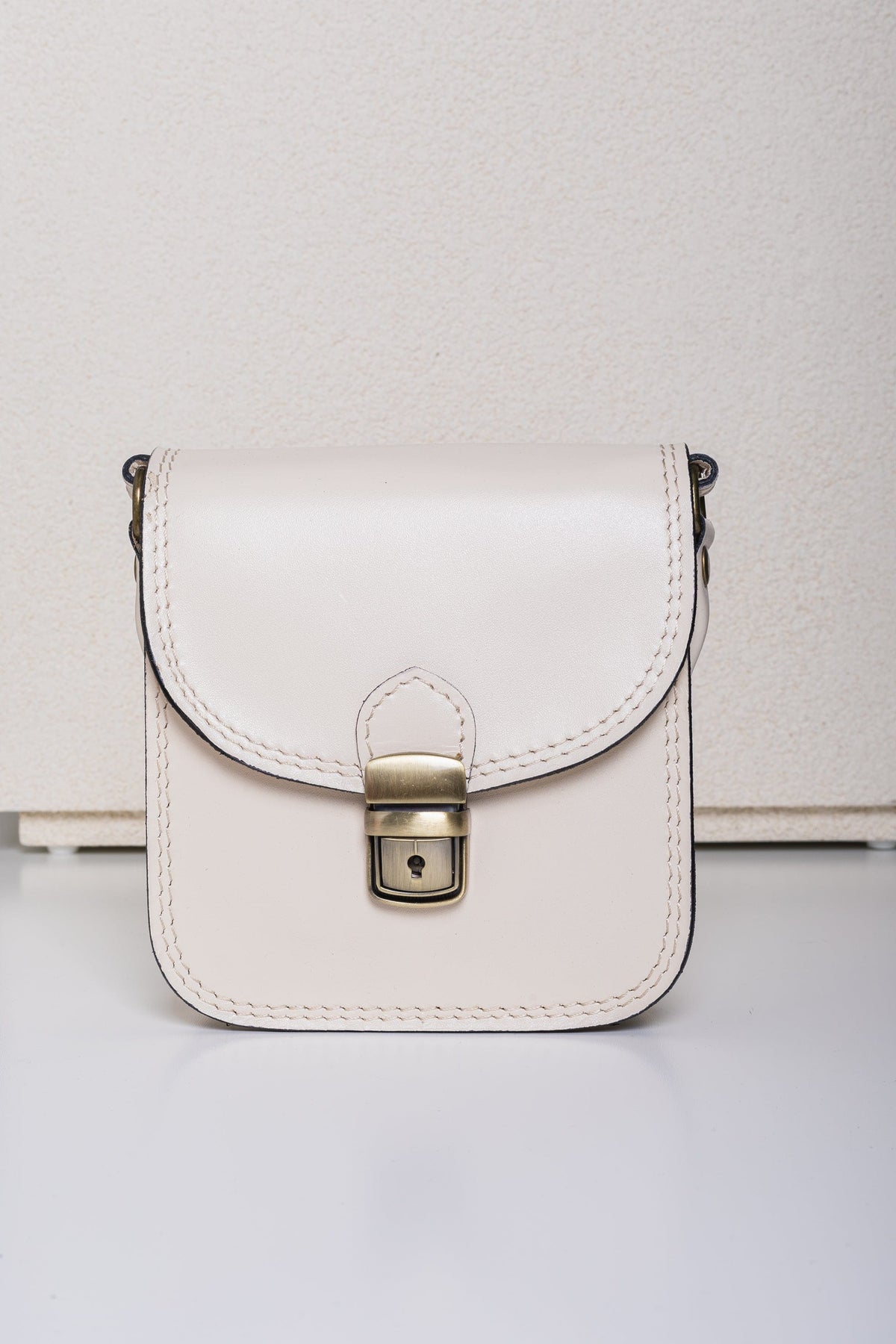 Leather Clasp Bag