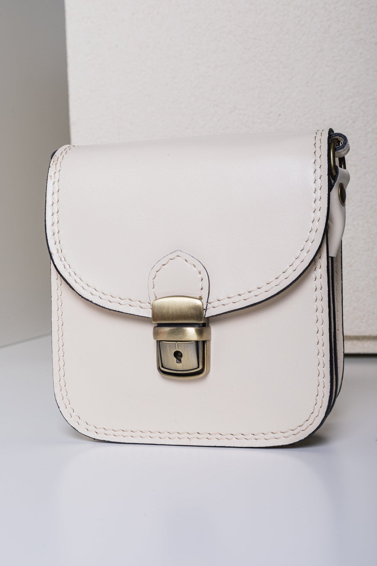 Leather Clasp Bag