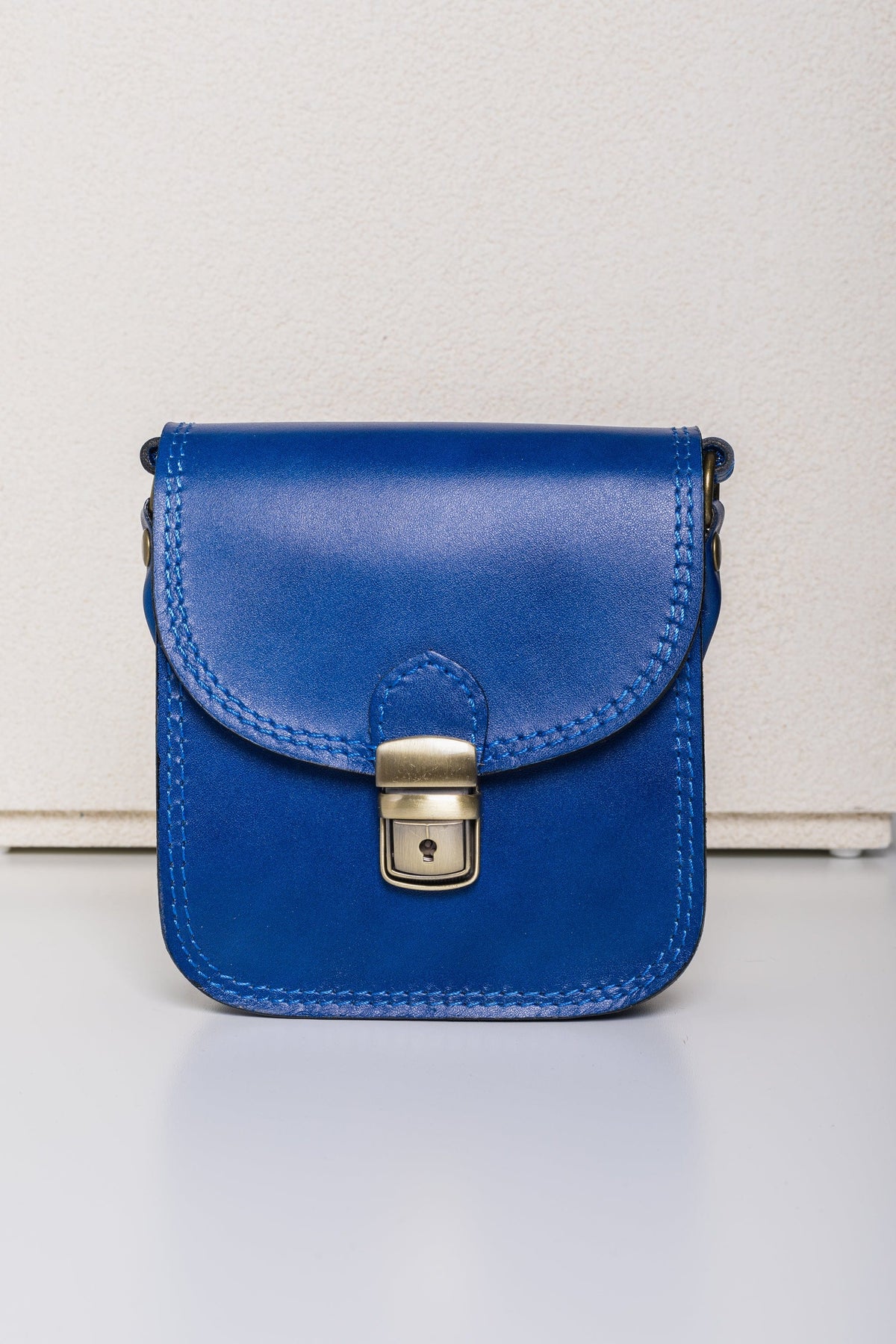 Leather Clasp Bag