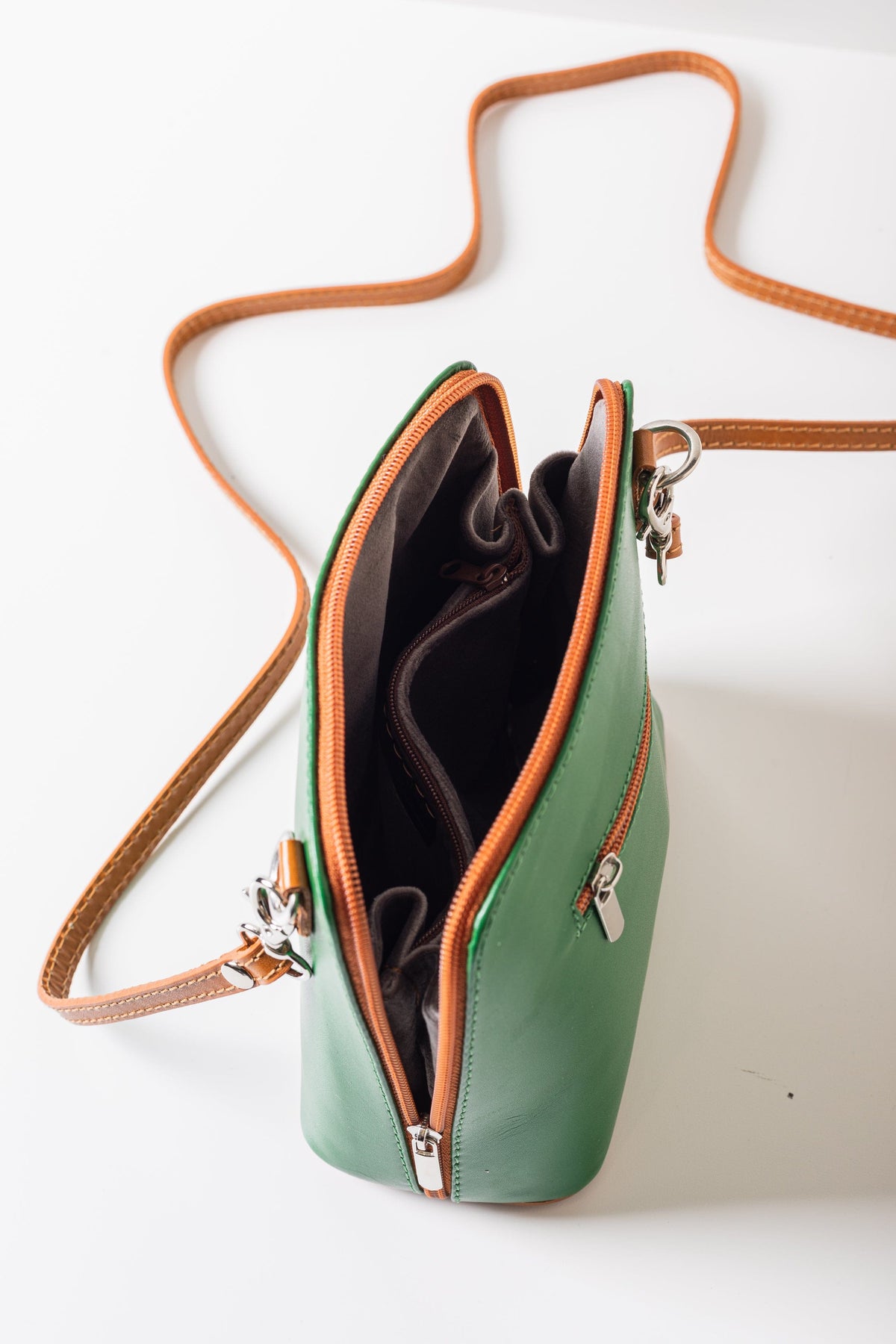 Zip Leather Bag