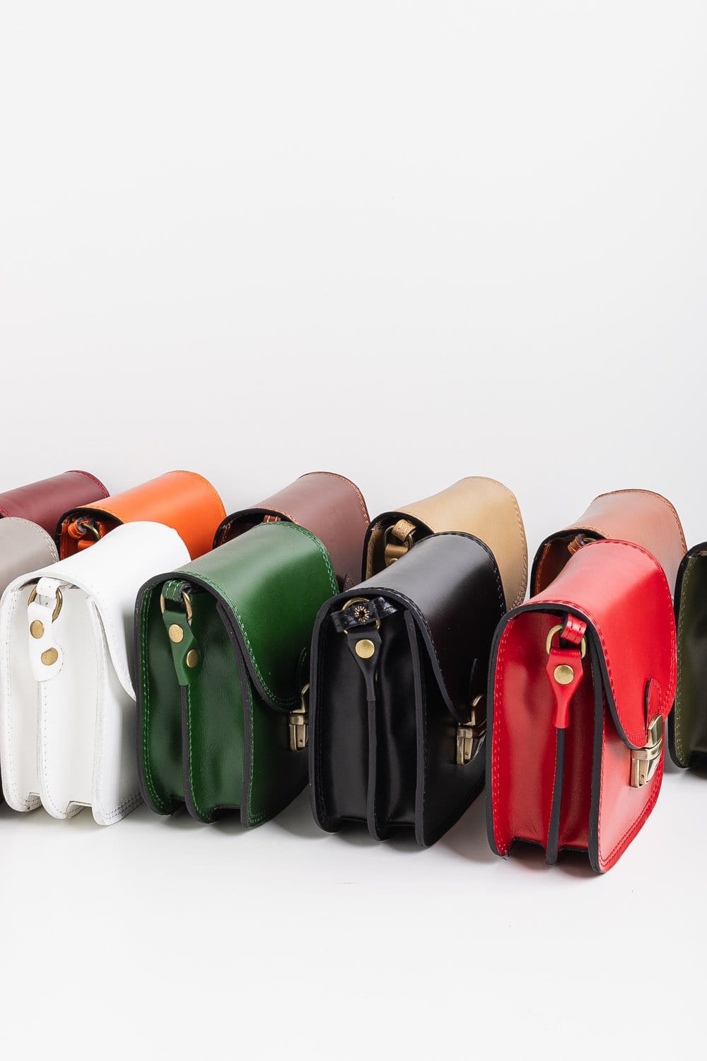 Leather Clasp Bag