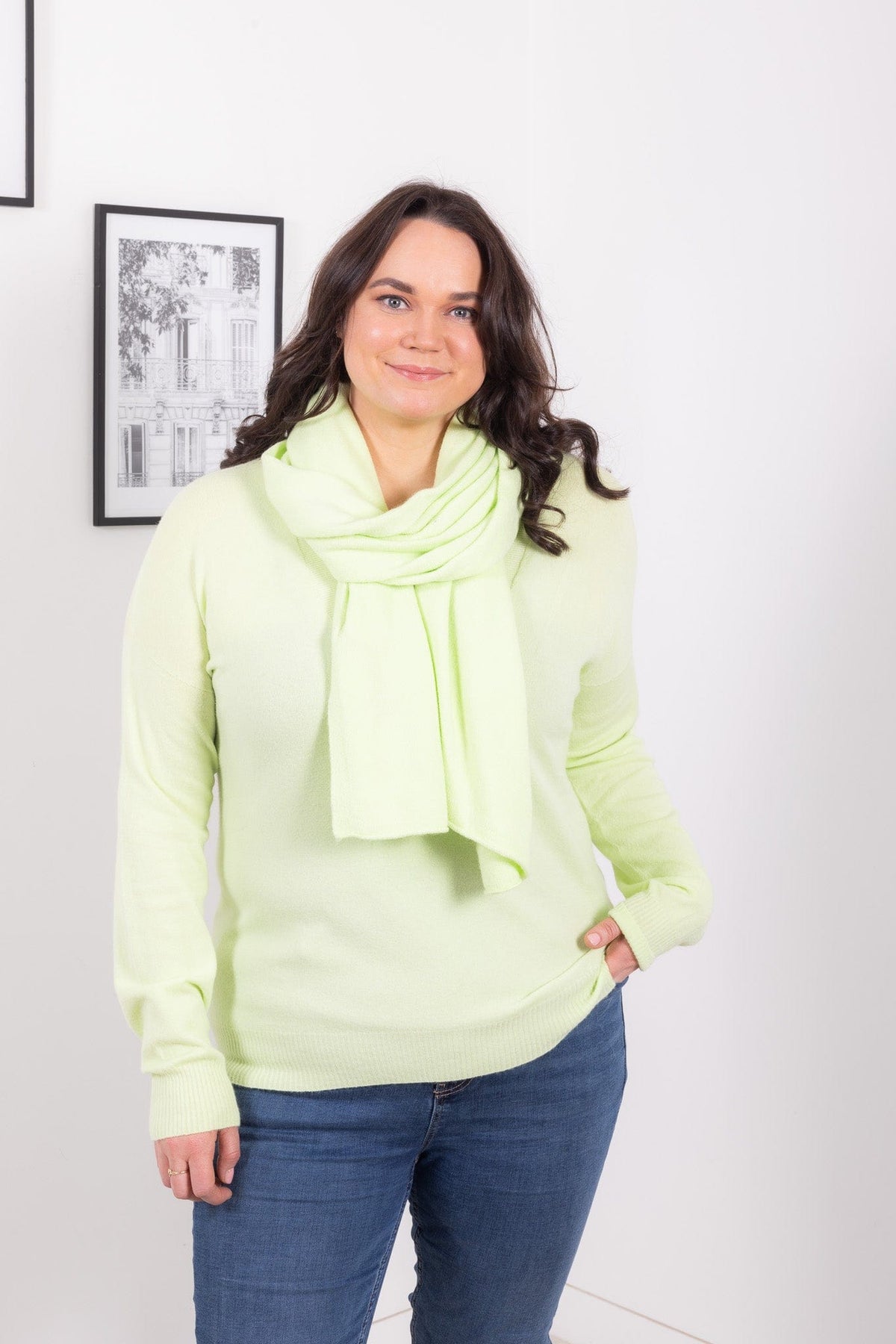 ART Scarf & Knit Top