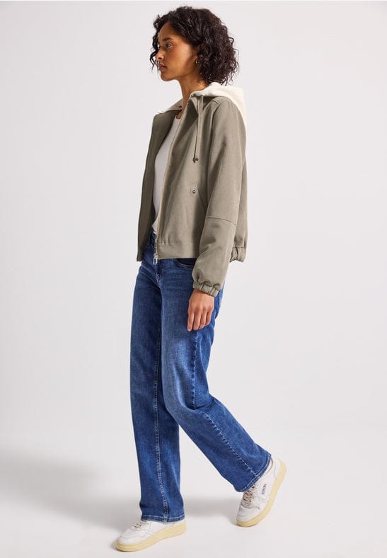 Street One Jacket With Jersey Hoody