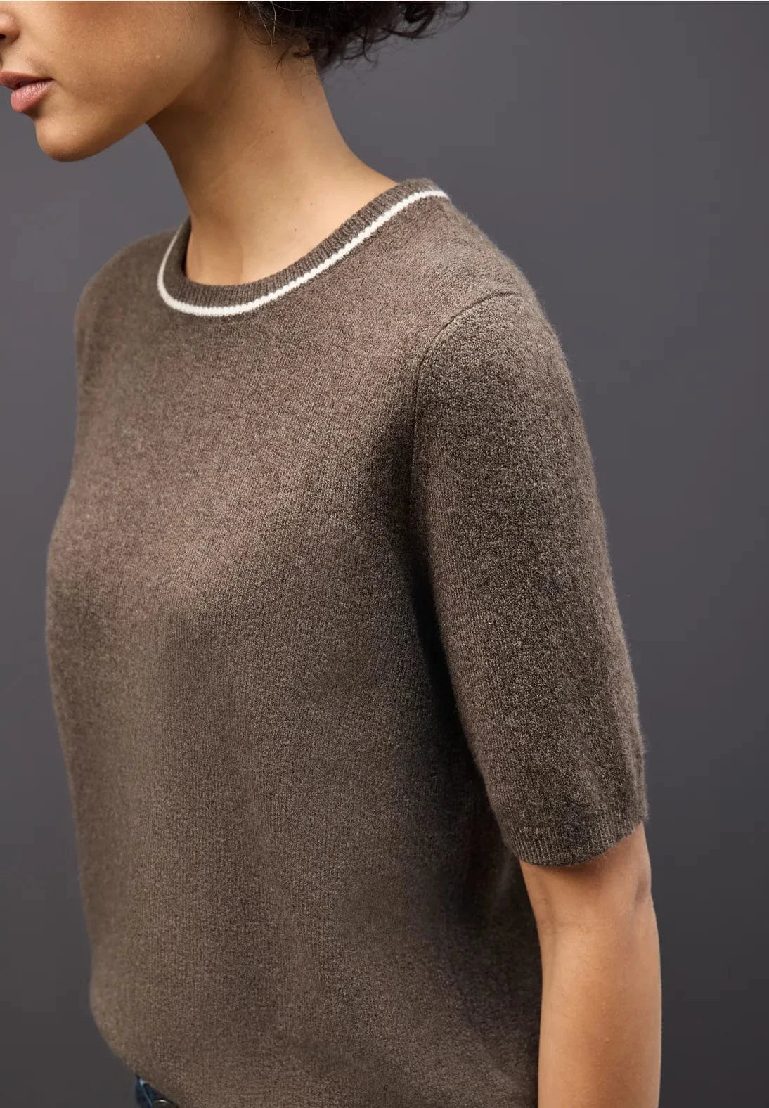 Street One Half Sleeve Round Neck Sweater