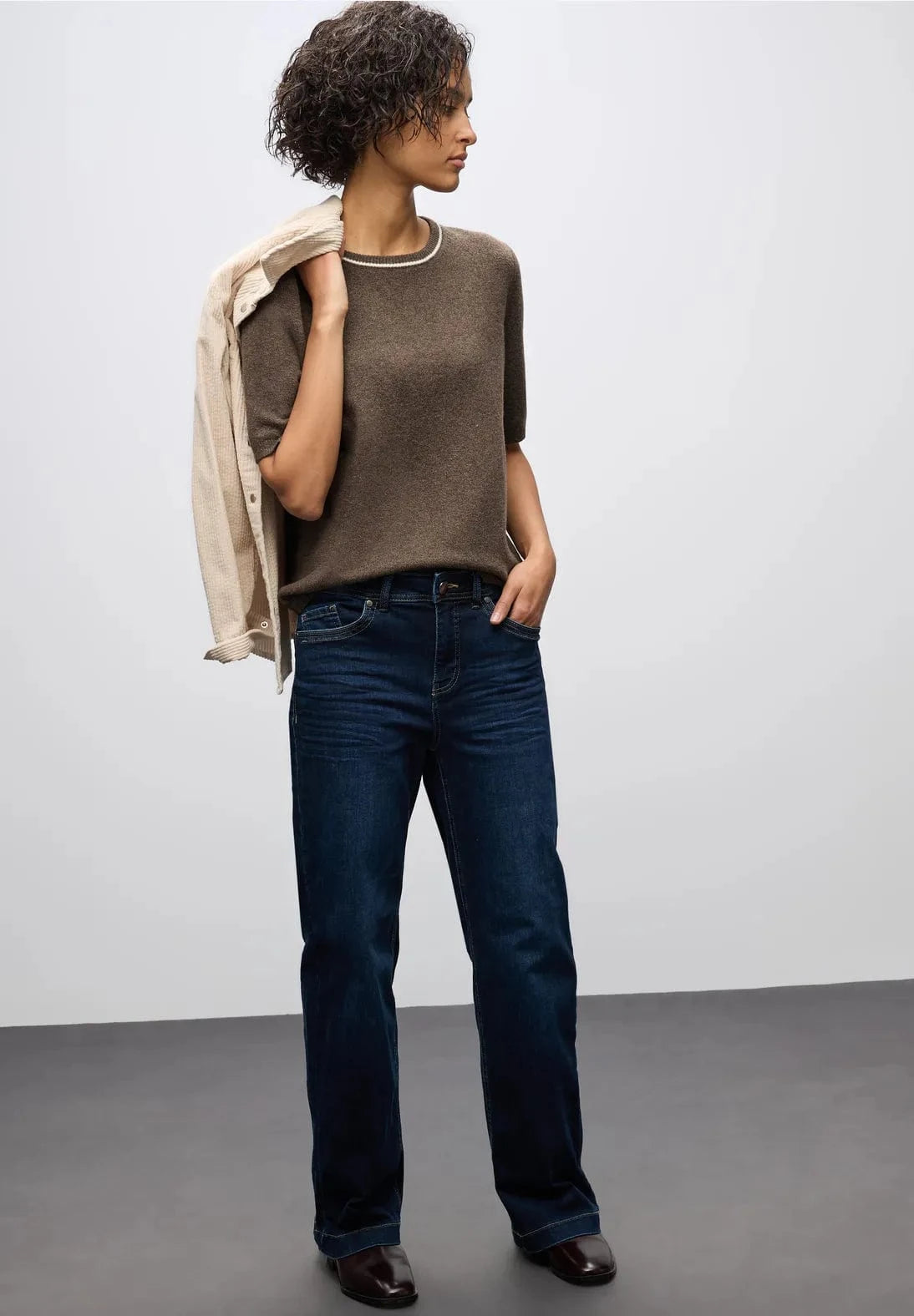 Street One Half Sleeve Round Neck Sweater