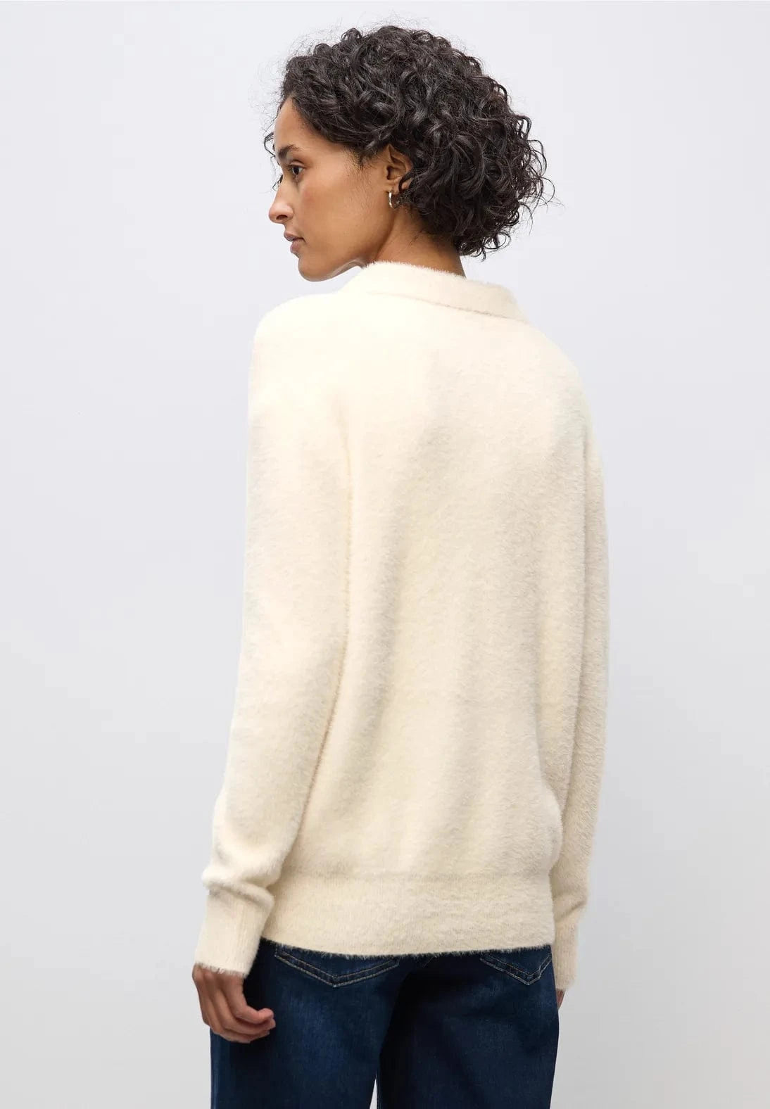 Street One Fluffy Polo Neck Sweater