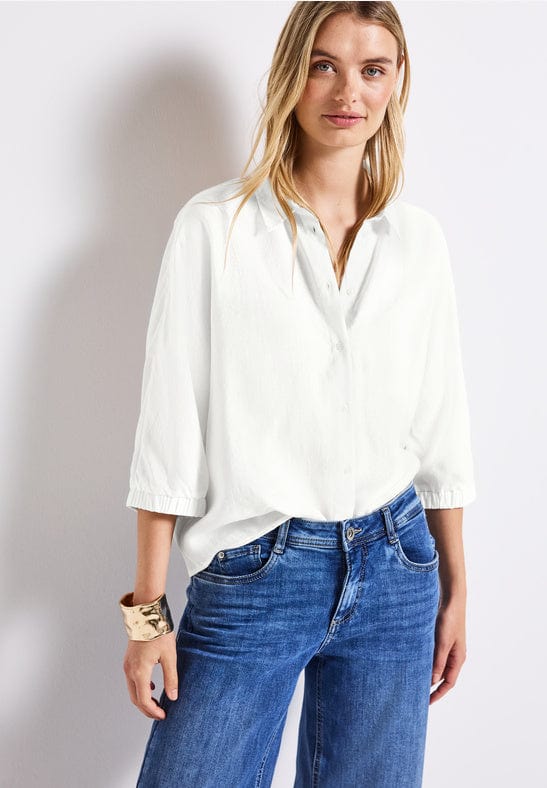 Street One Buttoned Shirt Collar Blouse