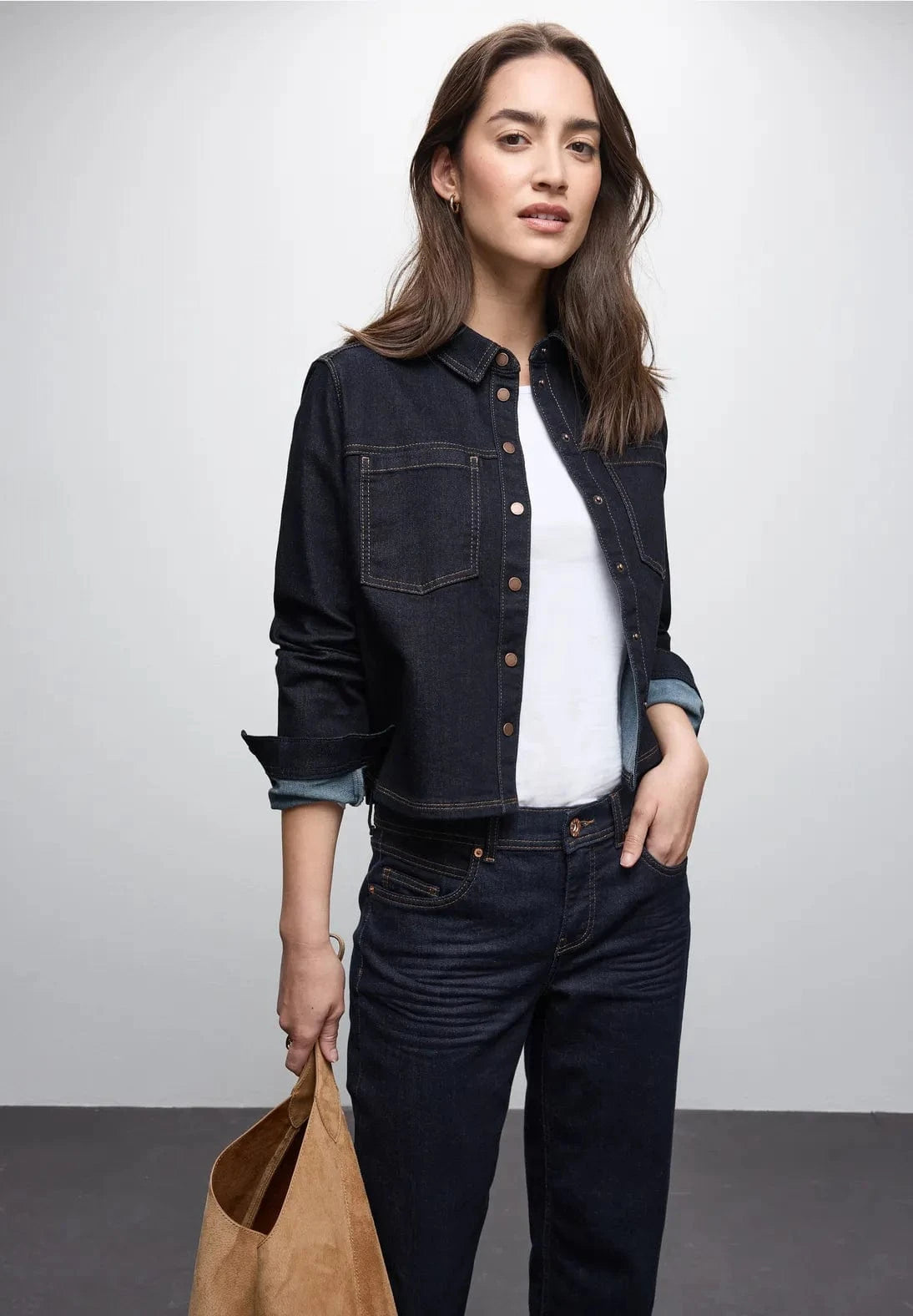 Street One Cropped Shacket