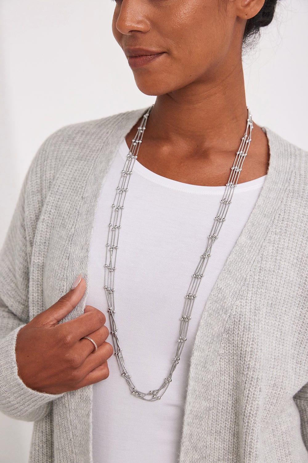 Sadhbh Silver Necklace