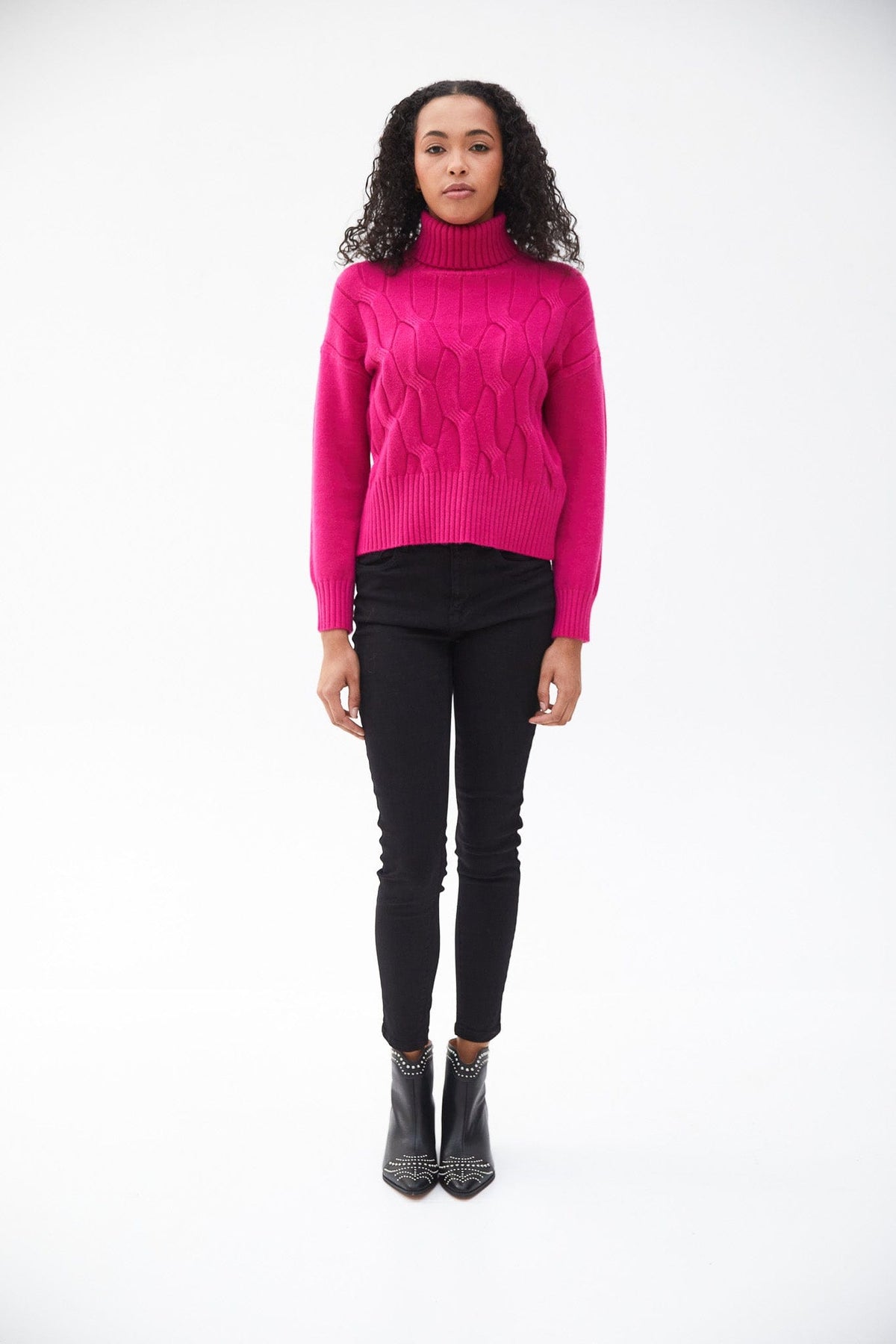 Kartner Cable Front Polo Neck