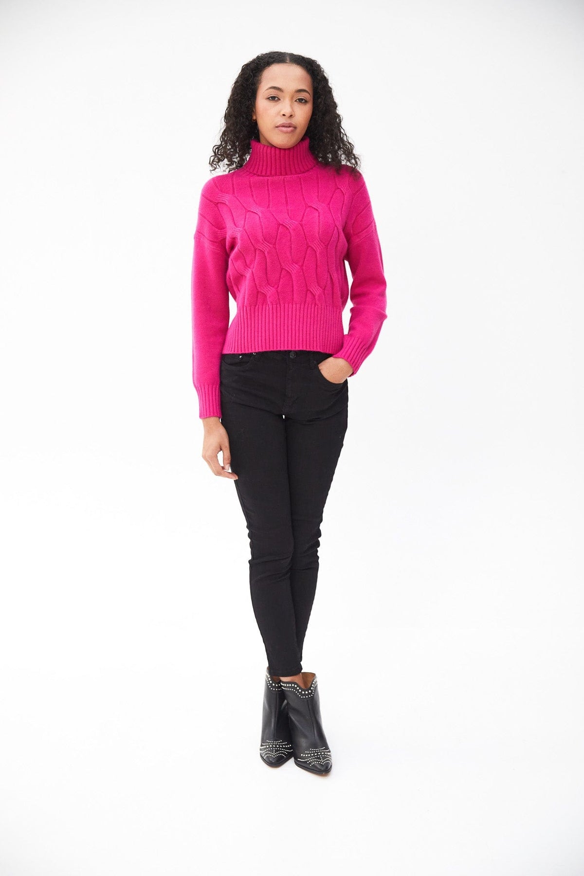 Kartner Cable Front Polo Neck