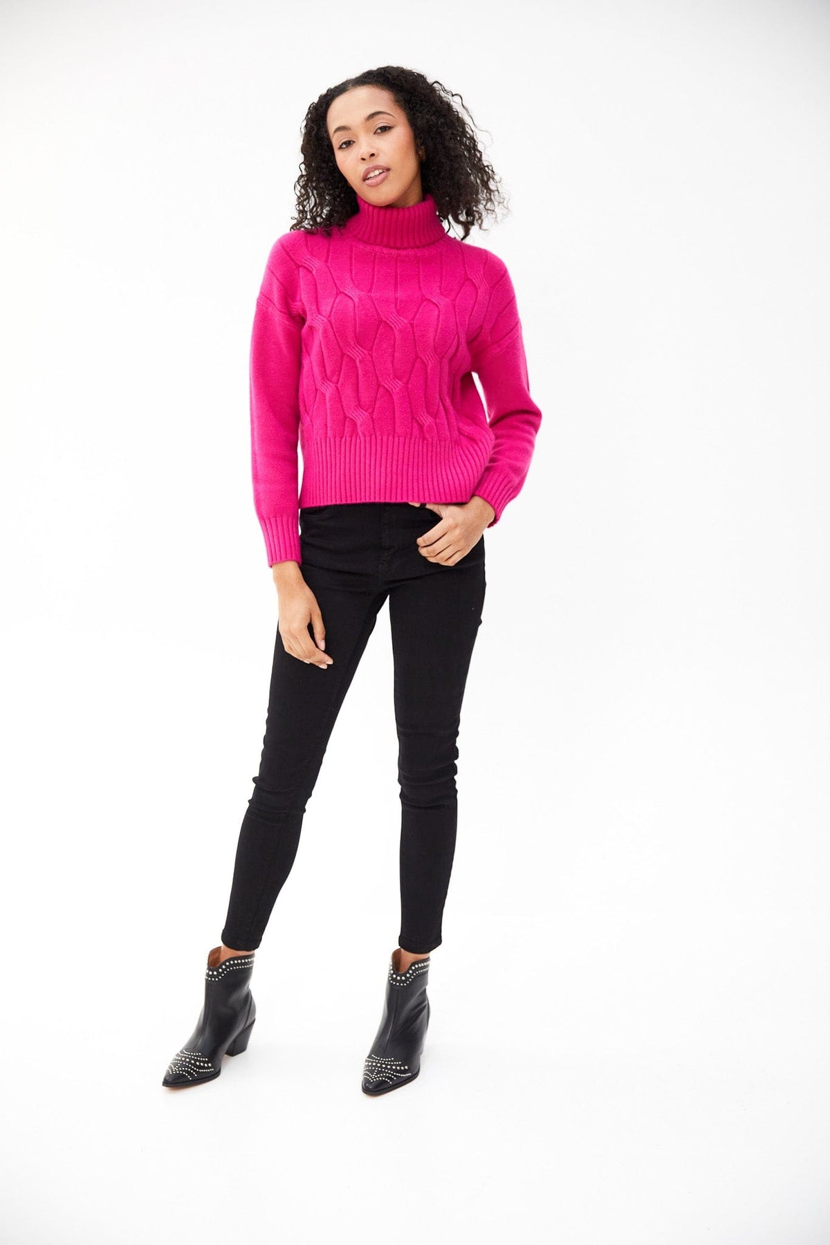 Kartner Cable Front Polo Neck