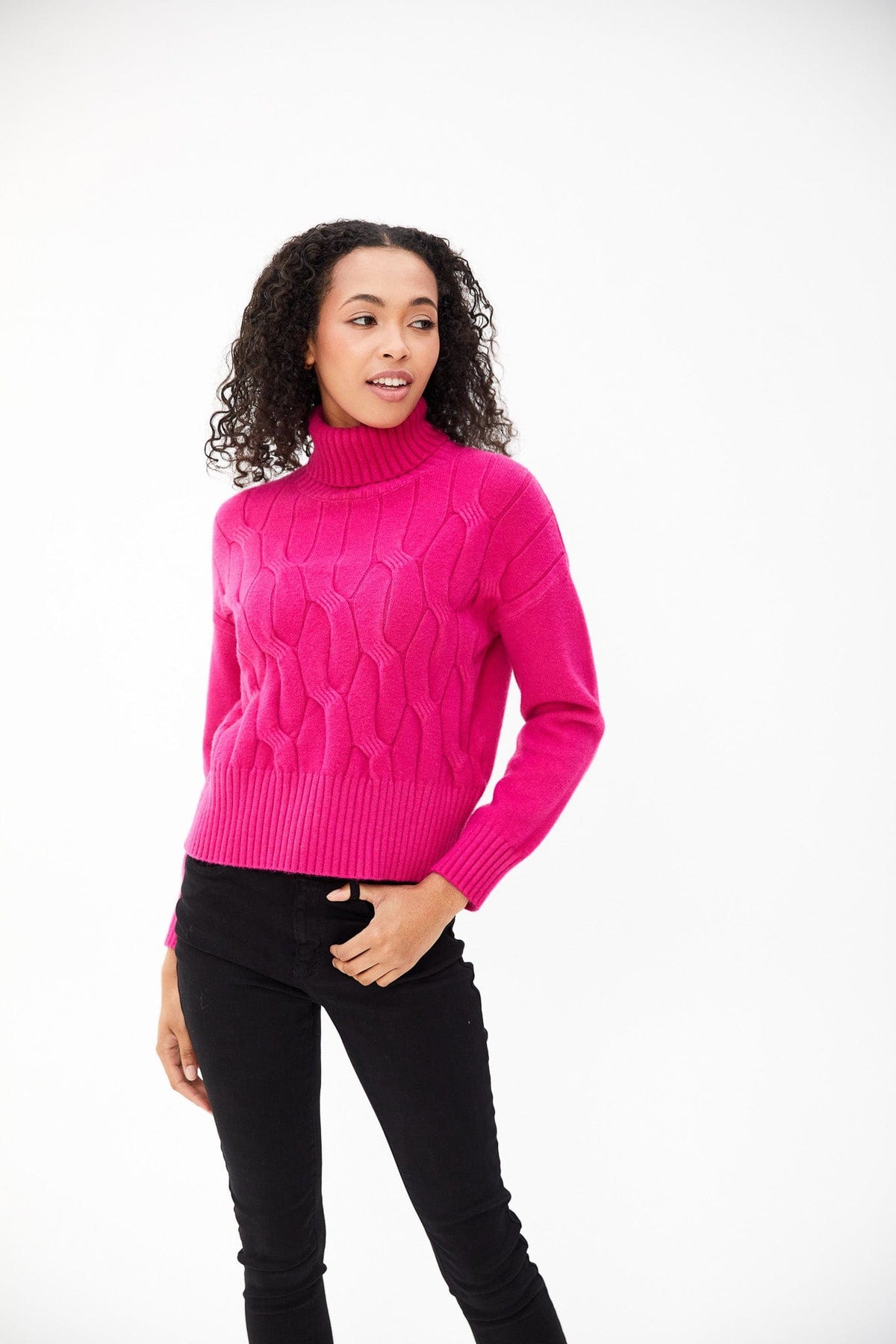 Kartner Cable Front Polo Neck