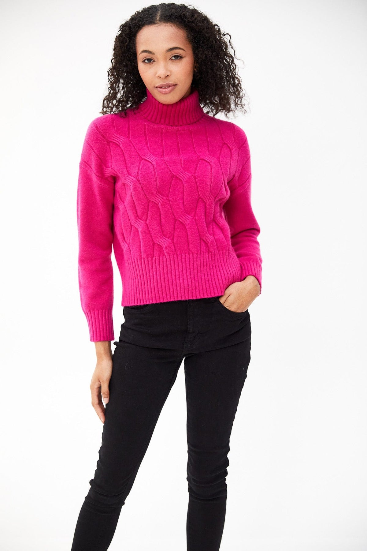 Kartner Cable Front Polo Neck