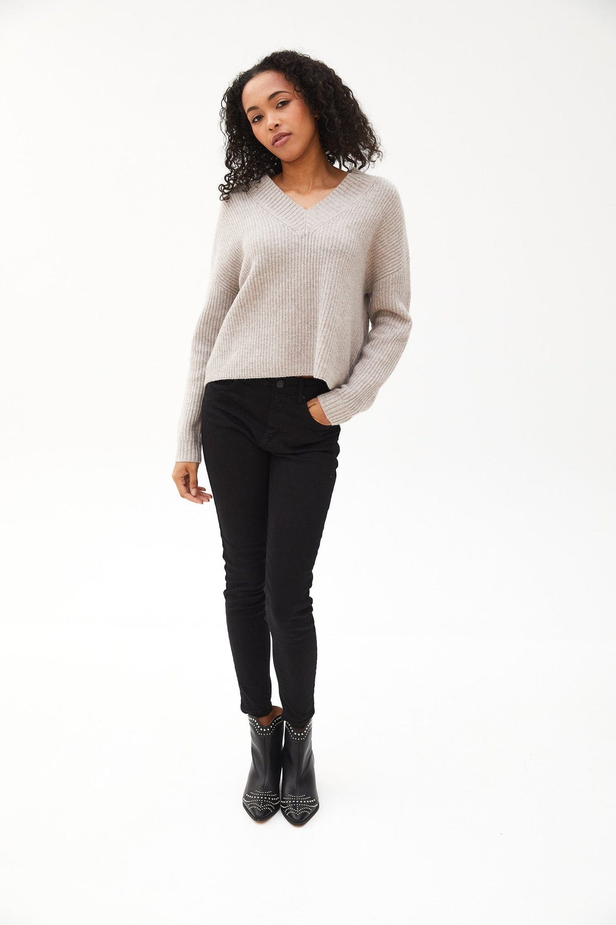 Kartner V-Neck Chunky Knit