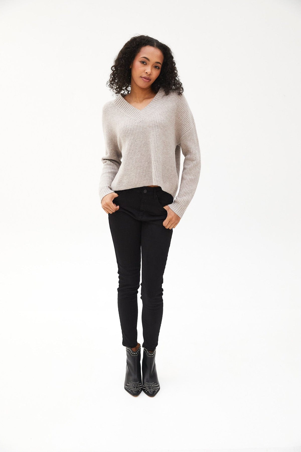 Kartner V-Neck Chunky Knit