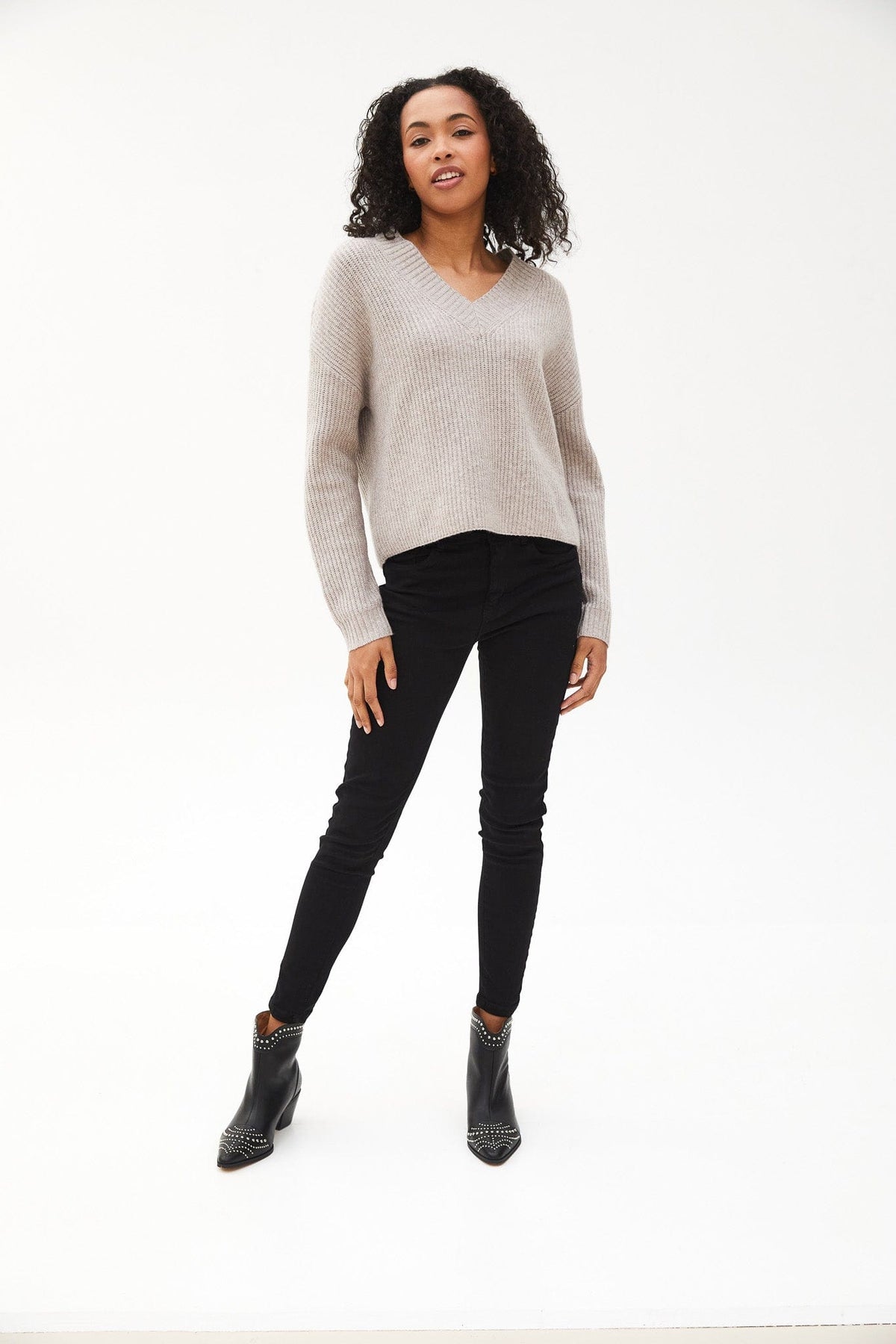 Kartner V-Neck Chunky Knit