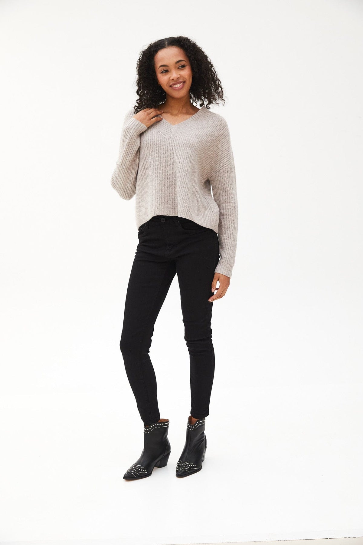 Kartner V-Neck Chunky Knit