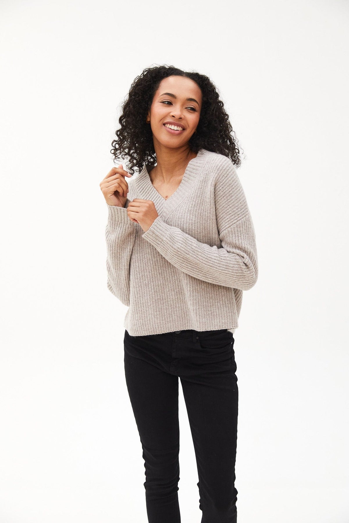 Kartner V-Neck Chunky Knit