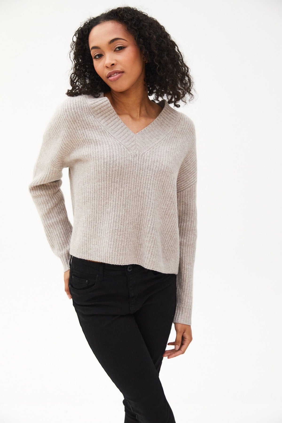 Kartner V-Neck Chunky Knit