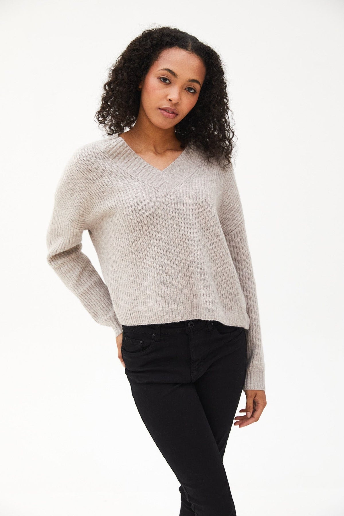 Kartner V-Neck Chunky Knit
