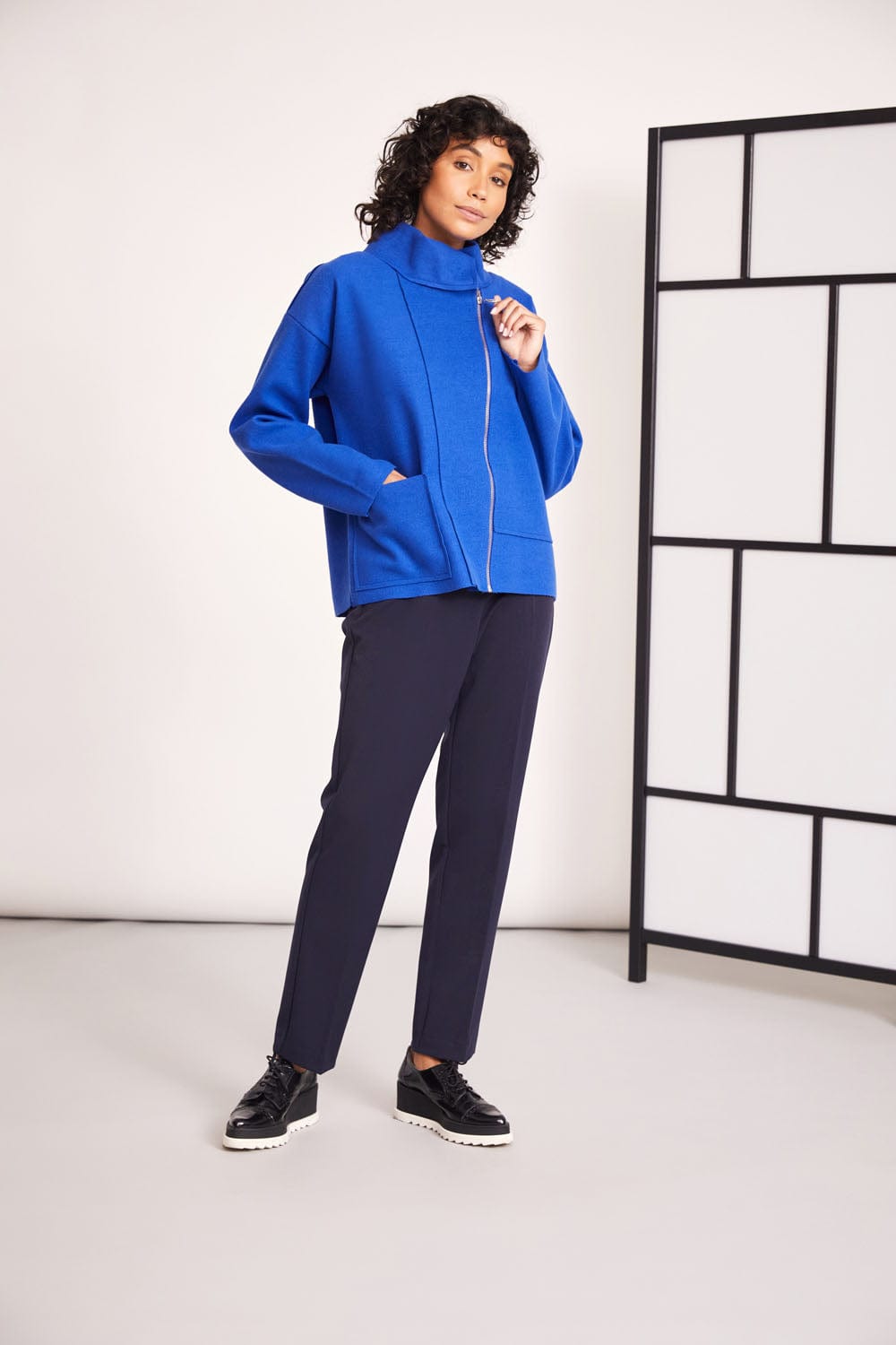 PERUZZI Classic Front Zip Trouser