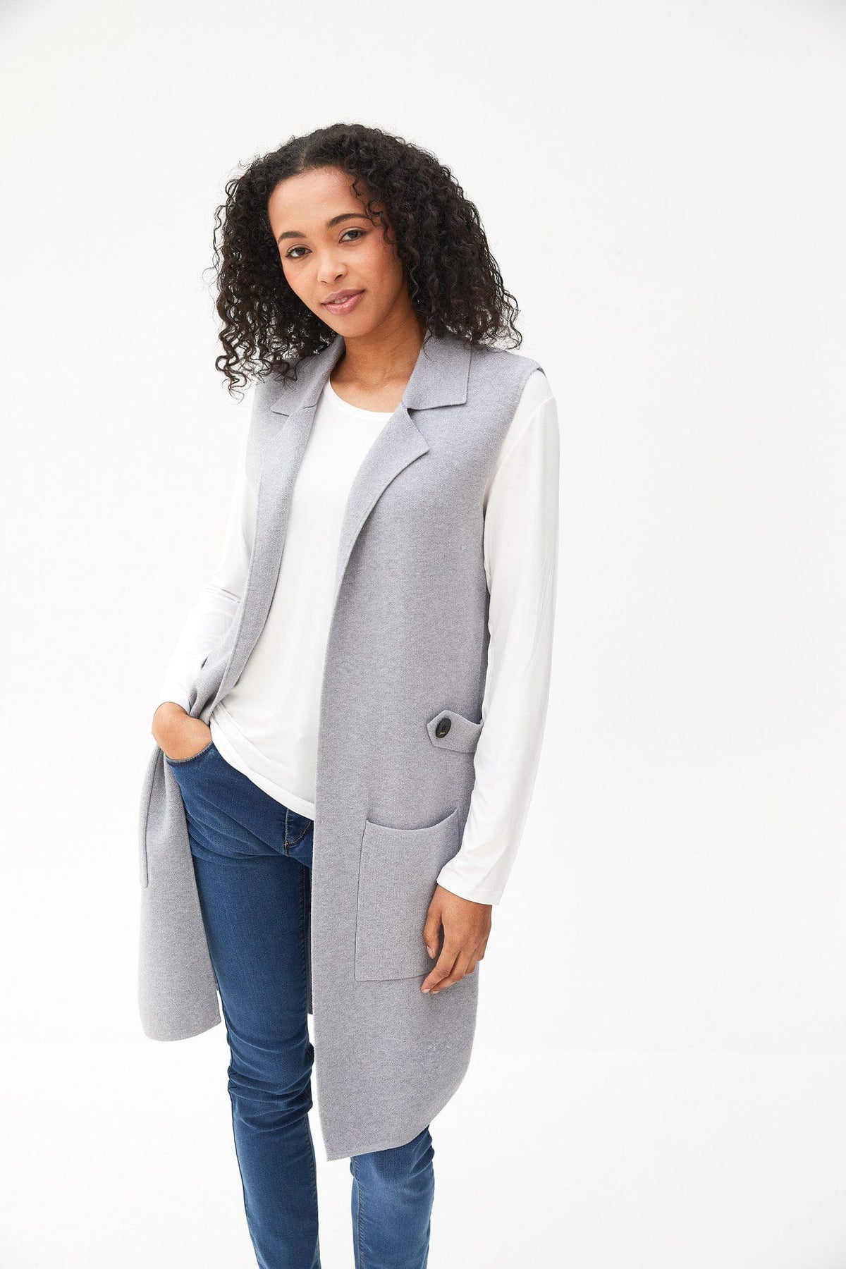 Kartner Rounded Hem Waistcoat