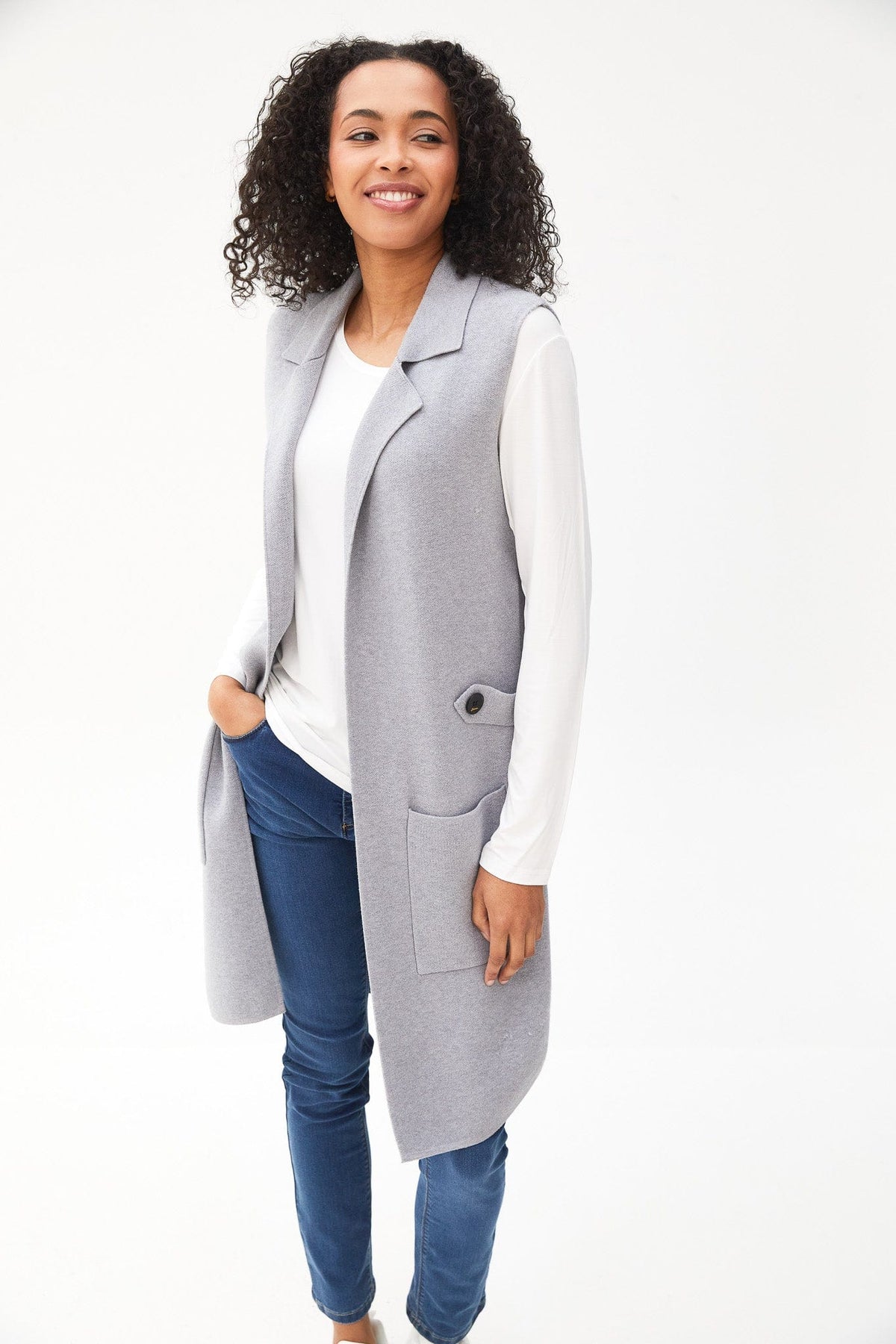 Kartner Rounded Hem Waistcoat