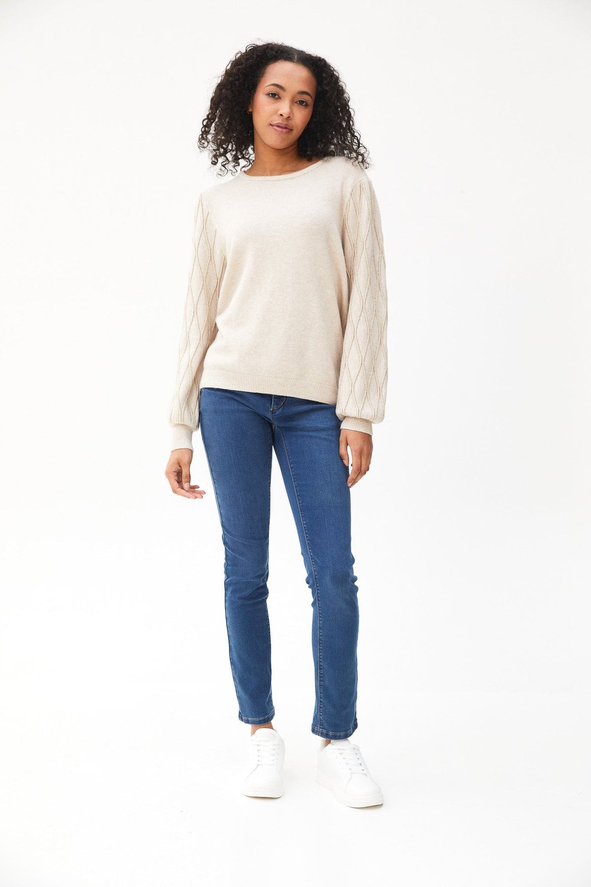 Kartner Diamond Sleeve Knit