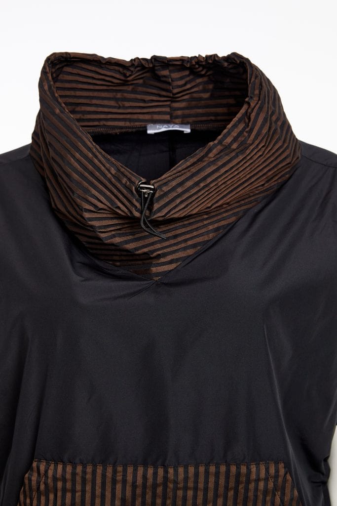 NAYA Striped Collar Top