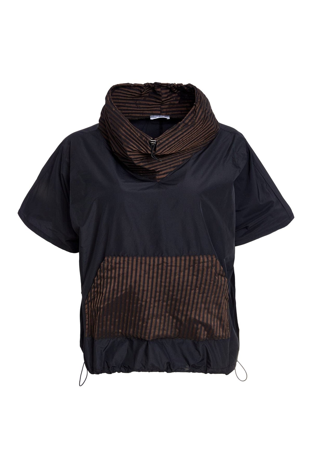 NAYA Striped Collar Top