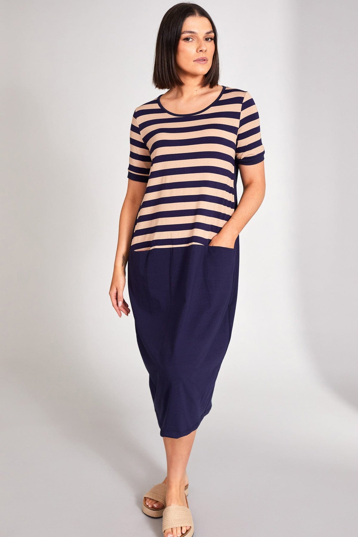 PERUZZI Stripe Dress