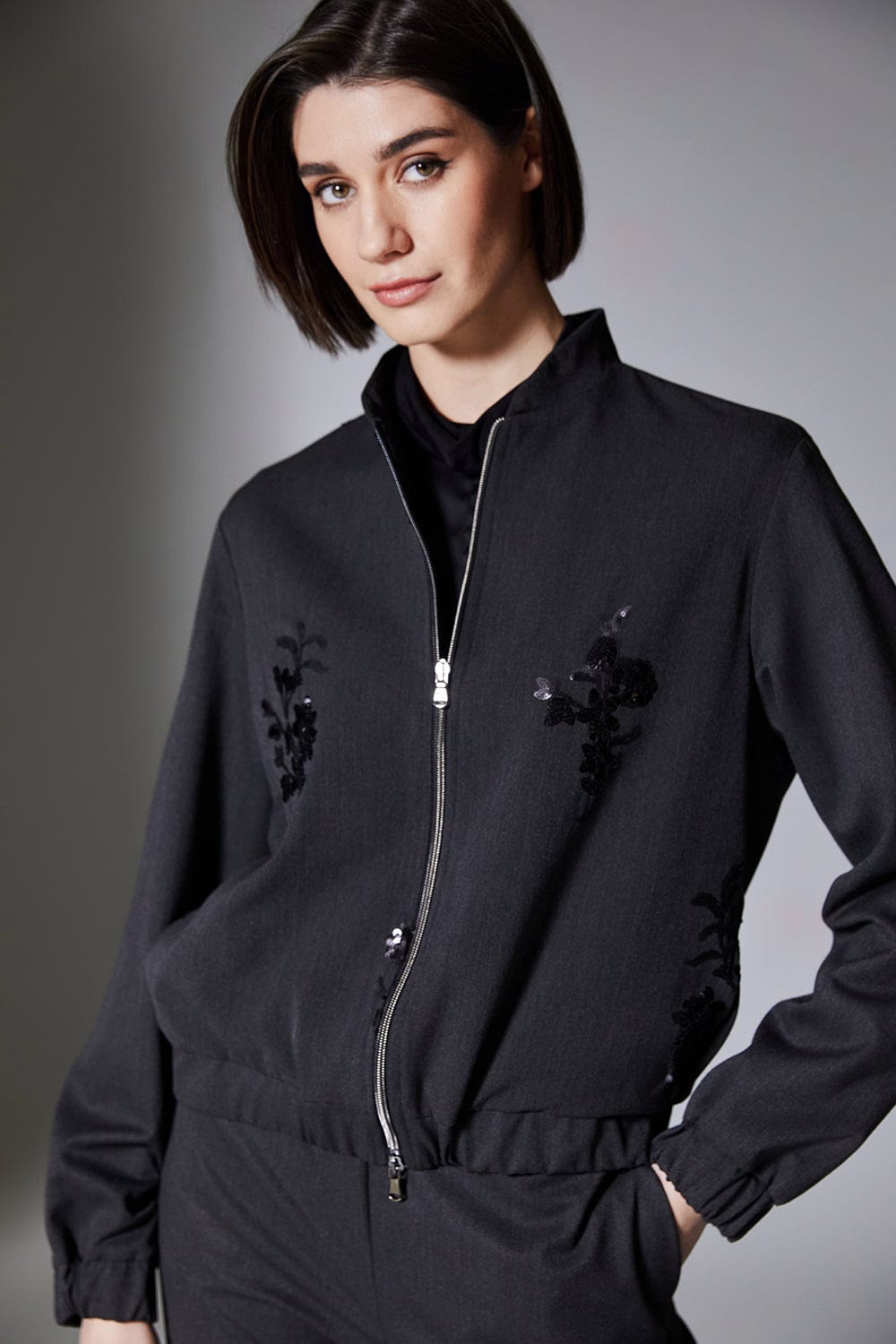 PERUZZI Sequin Applique Jacket