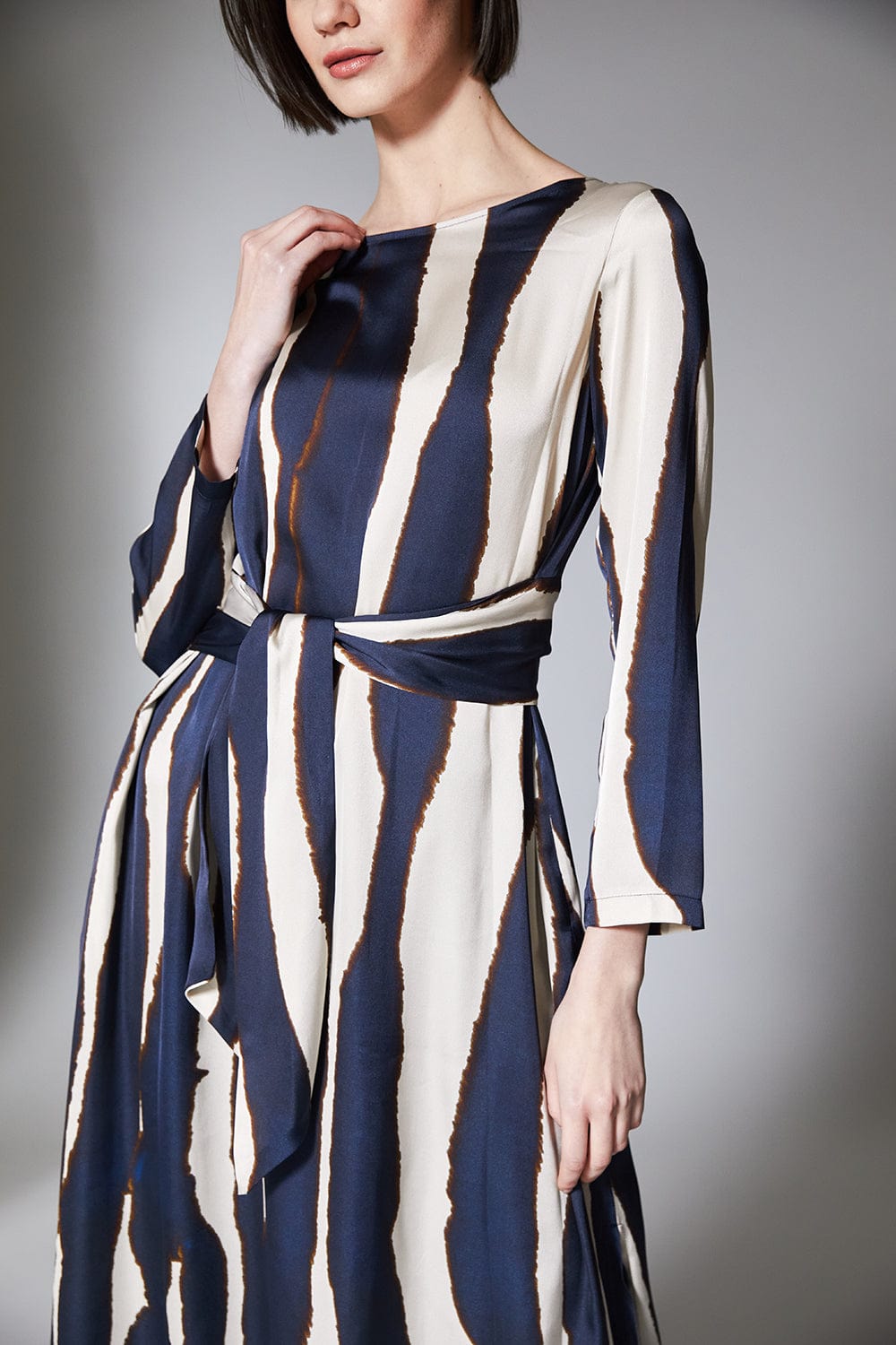 PERUZZI Wave Print Dress