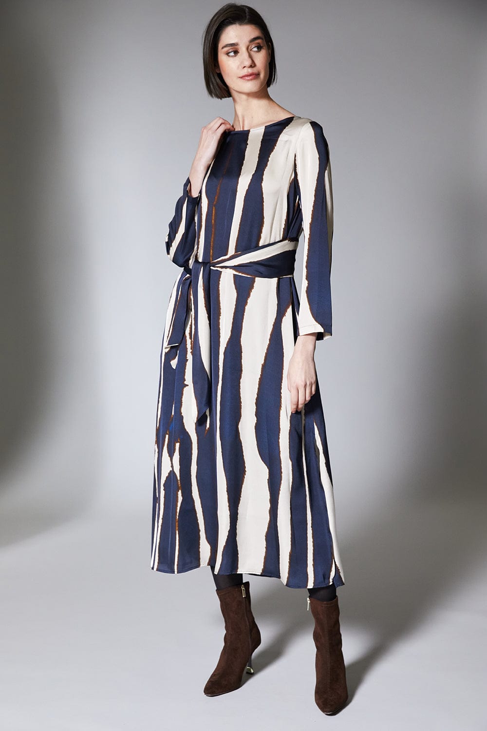 PERUZZI Wave Print Dress