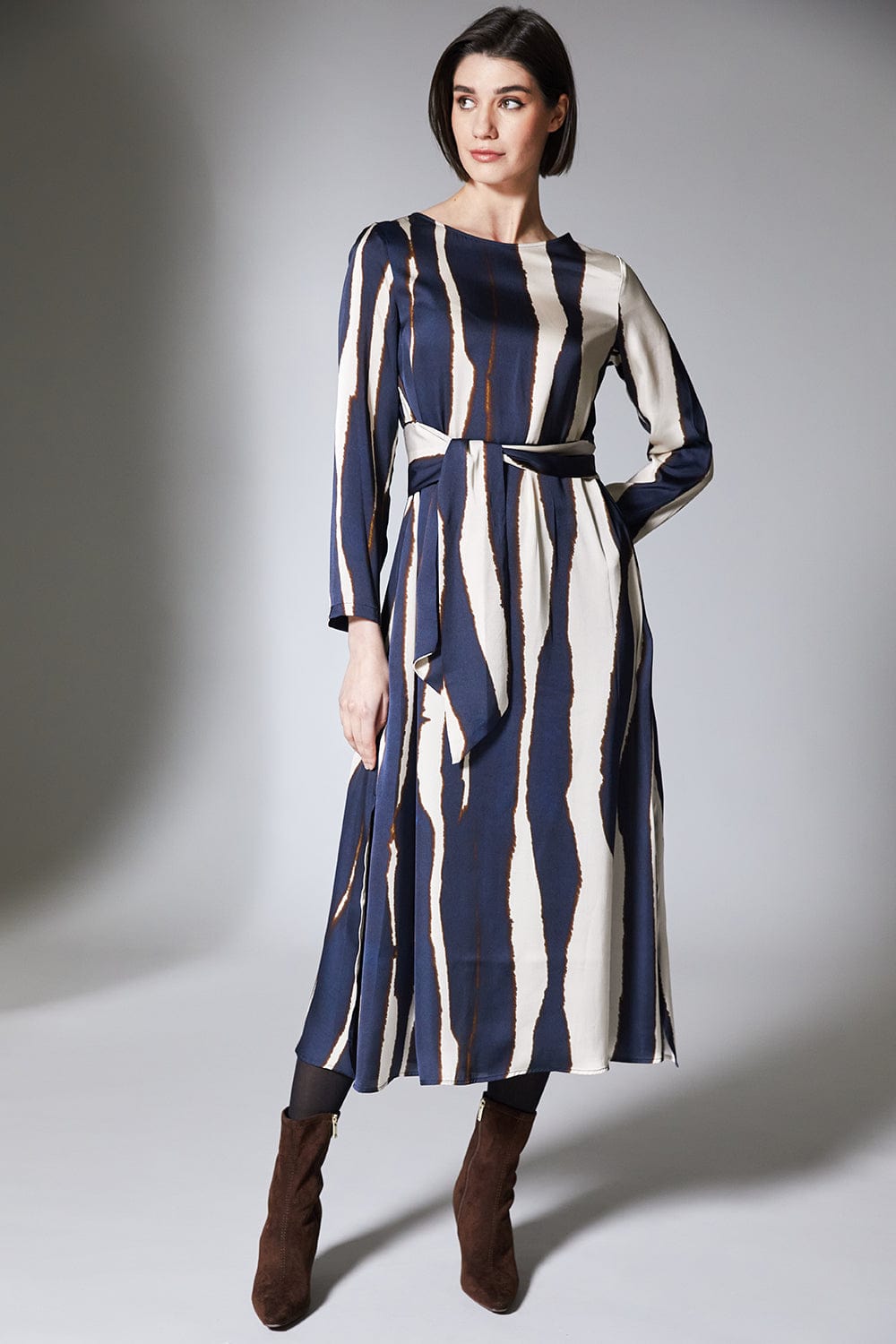 PERUZZI Wave Print Dress