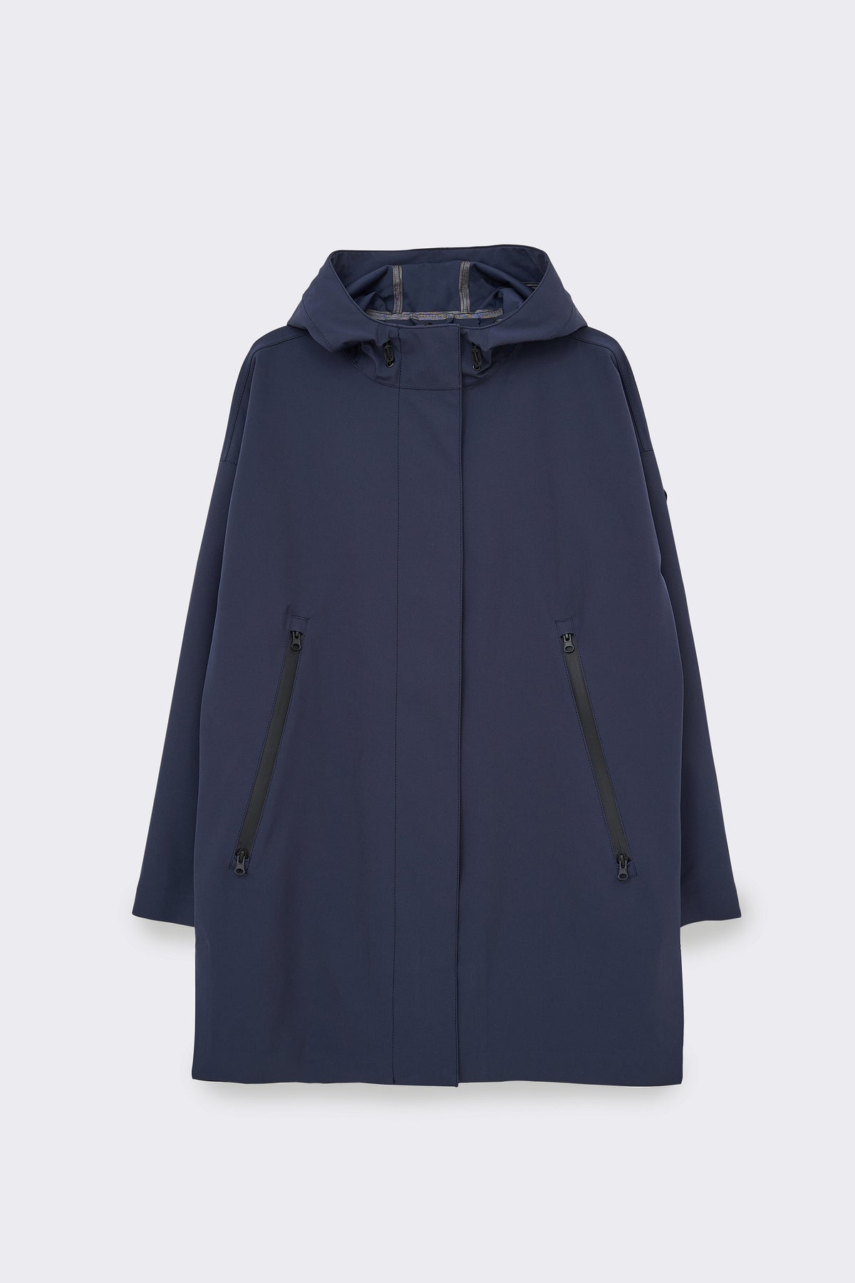 TANTÄ Contrast Zips Long Raincoat