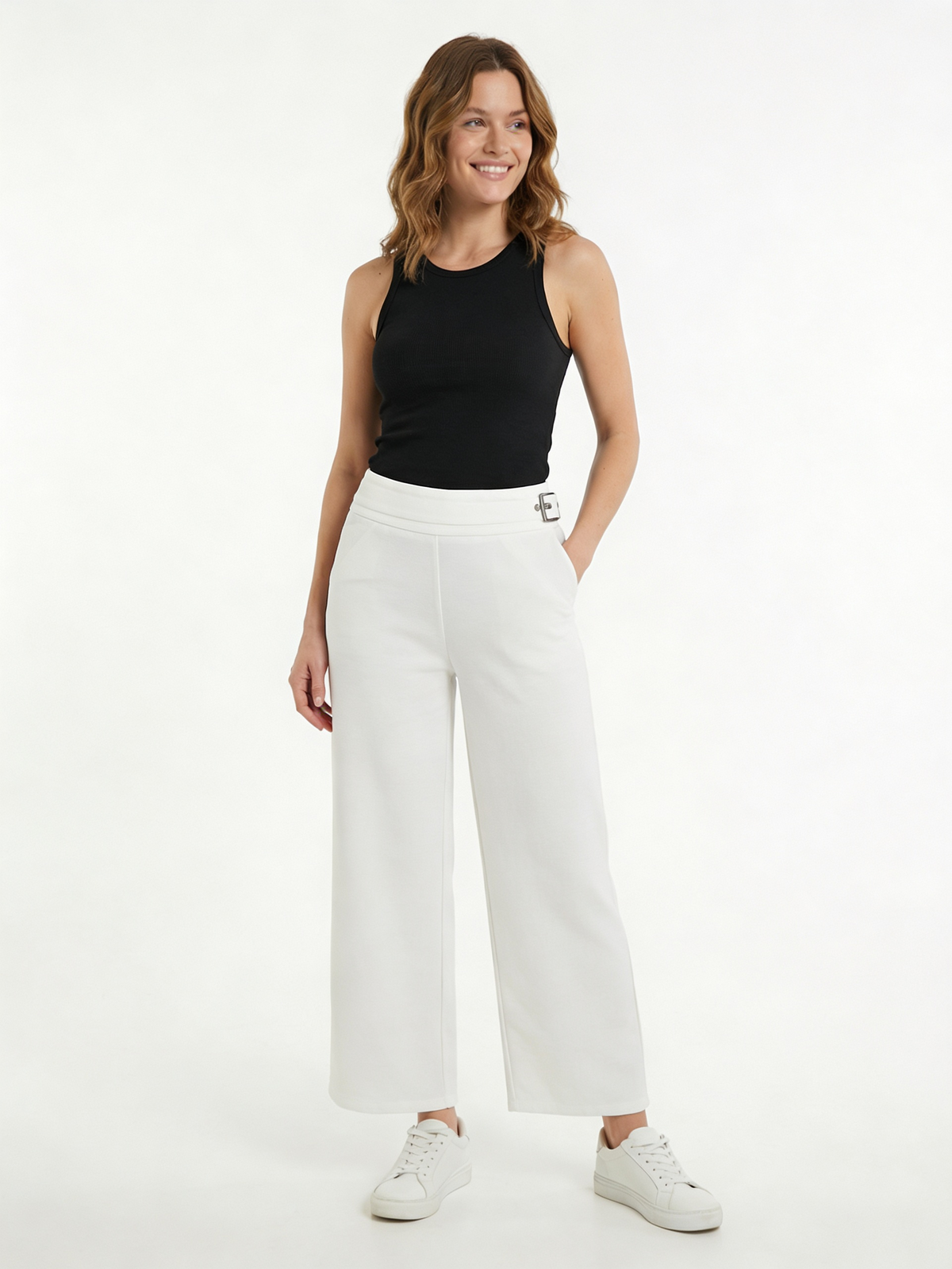 Barbara Lebek Buckle Detail Trouser