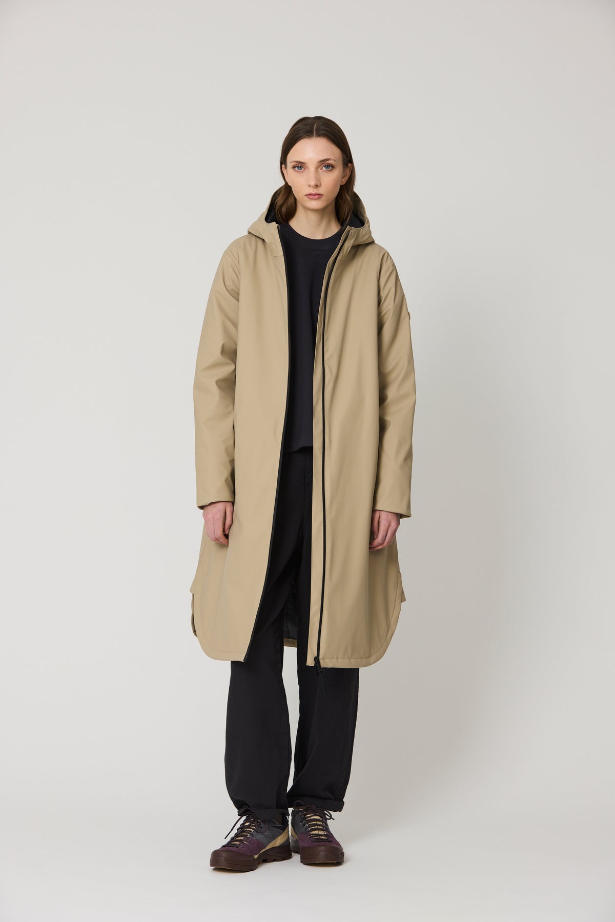 TANTÄ Waterproof Curved Hem Coat